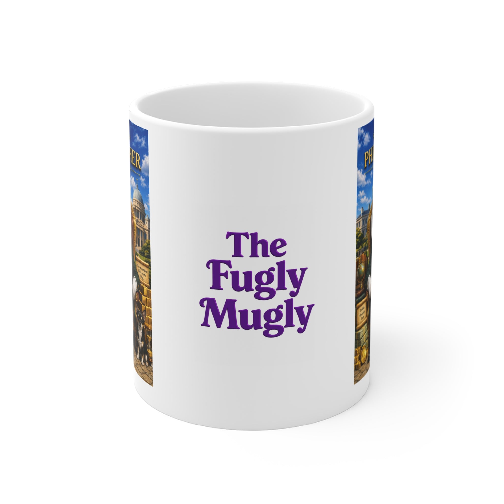 The Philosopher™ Luxury White Ceramic Mug – Premium Inspirational Coffee Cup | Vision • Wisdom • Legacy