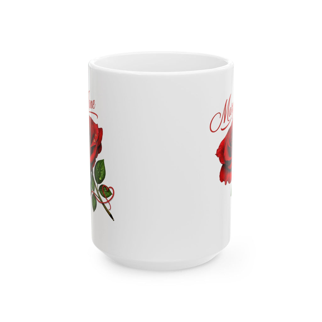 Mary Jane – A Name That Feels Familiar and Strong | Signature Rose White Mug – Elegant Personalized Gift
