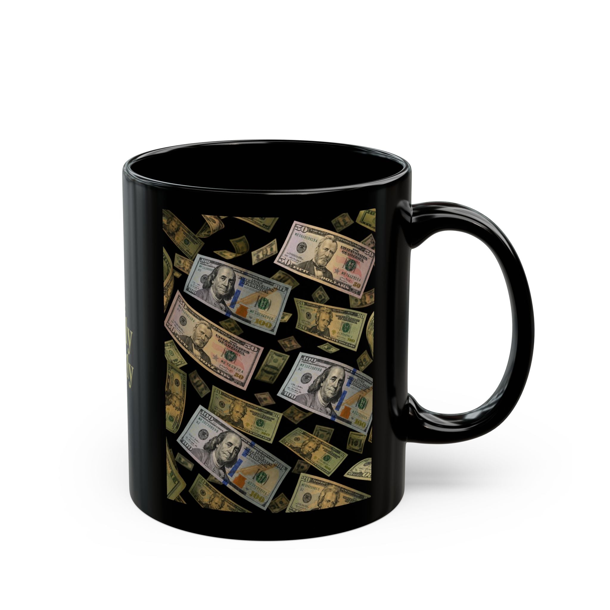 Kings Fortune™ Luxury Wealth Mug | Premium Money Coffee Mug | Wealth Mindset Gift | Luxury Black Mug | Investor Coffee Cup | Success & Ambition Mug | The Fugly Mugly™