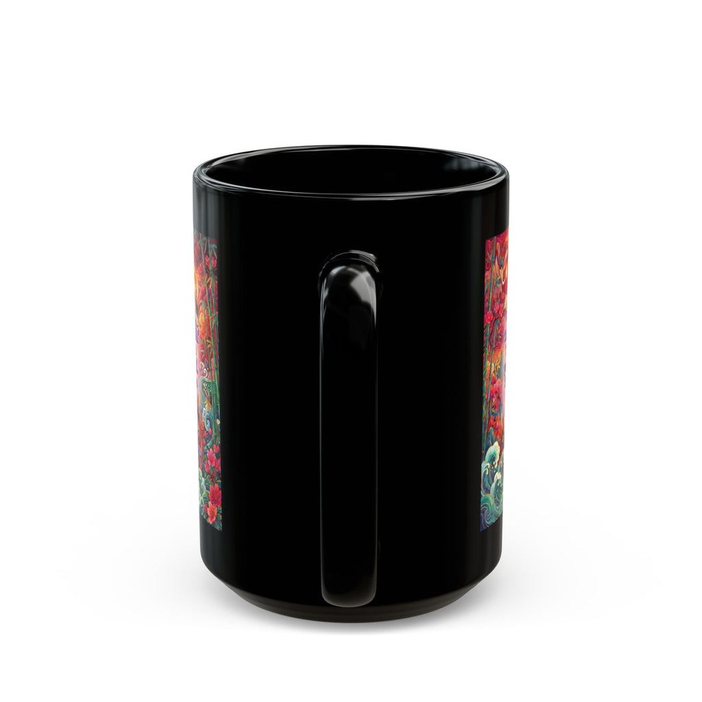 The Keys to Excellence – Confucius Wisdom Black Mug | Luxury Philosophy Coffee Mug