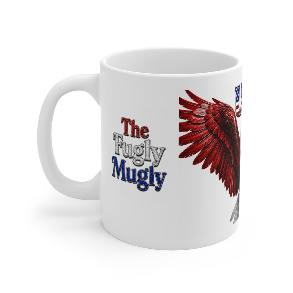 The Fugly Mugly™ USA 250 Eagle Mug | Freedom Collection | Premium Patriotic Coffee Mug