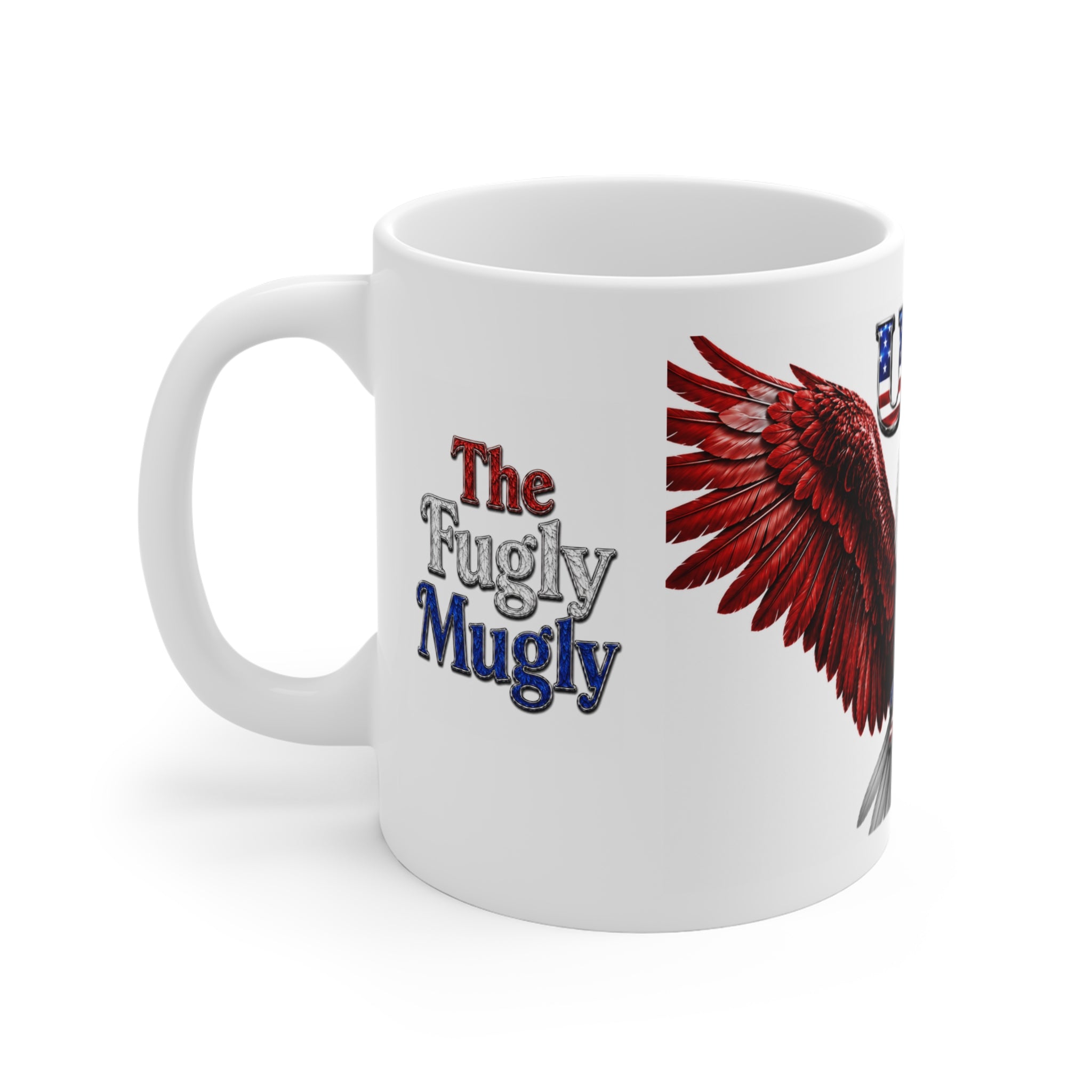 The Fugly Mugly™ USA 250 Eagle Mug | Freedom Collection | Premium Patriotic Coffee Mug