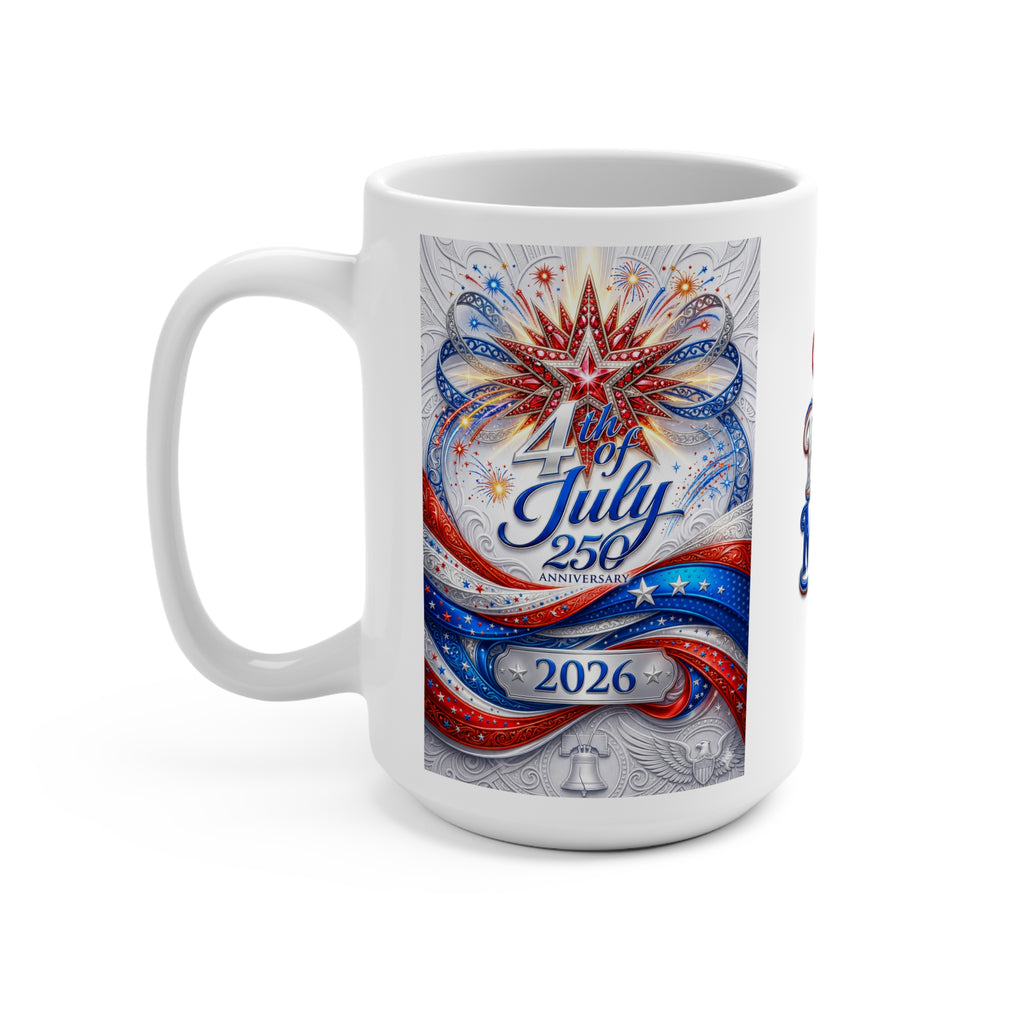 The Fugly Mugly™ | America 250 Independence Day Collector's Mug – Limited Edition Patriotic Luxury Ceramic Mug