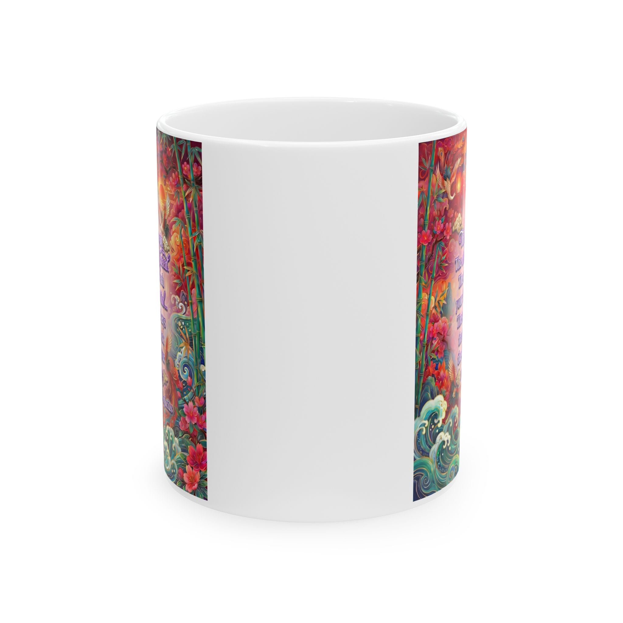 The Keys to Excellence – Confucius Wisdom White Mug | Luxury Philosophy Coffee Mug