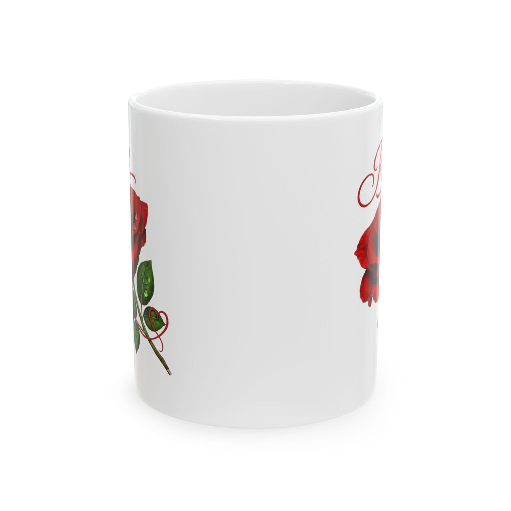Rose – A Timeless Bloom of Love, Beauty & Grace | Luxury Floral Coffee Mug | The Fugly Mugly™