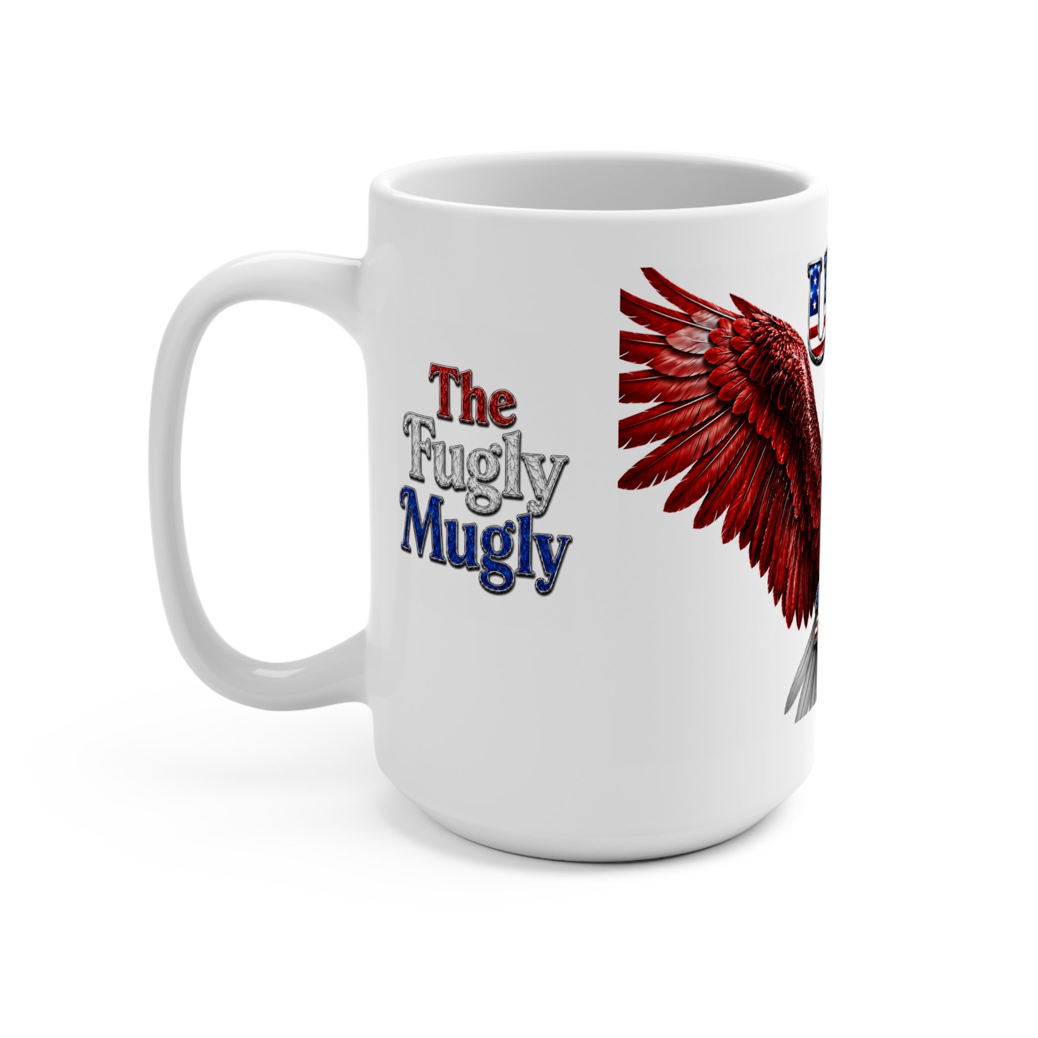 The Fugly Mugly™ USA 250 Eagle Mug | Freedom Collection | Premium Patriotic Coffee Mug