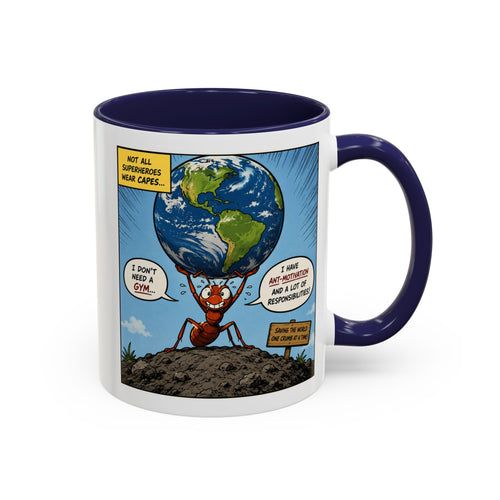 Ant-Motivation Comic Mug – Inspirational Coffee Mug | Funny Luxury Motivation Mug