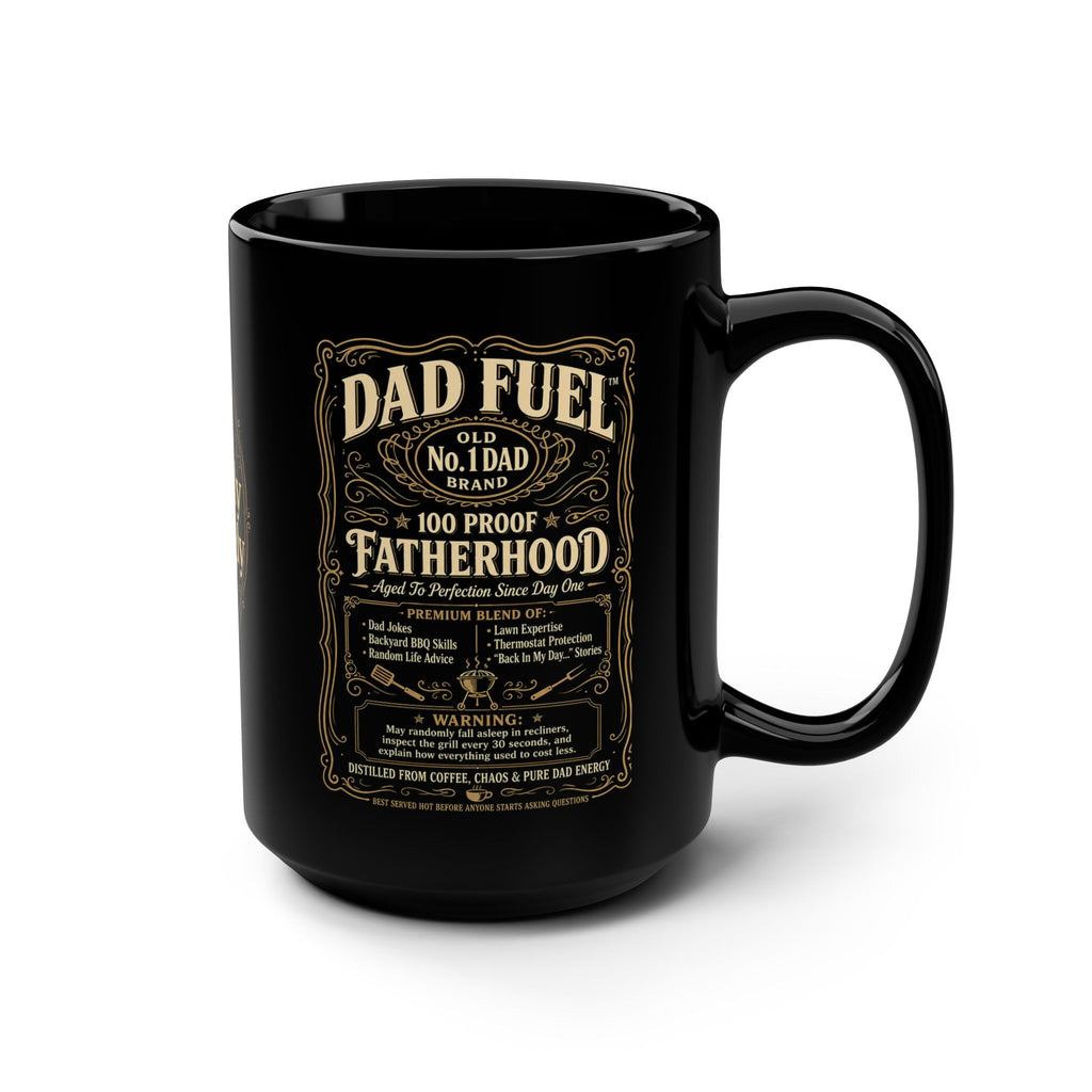 DAD FUEL™ – 100 Proof Fatherhood Premium Funny Dad Coffee Mug | Luxury BBQ Dad Mug | No.1 Dad Gift