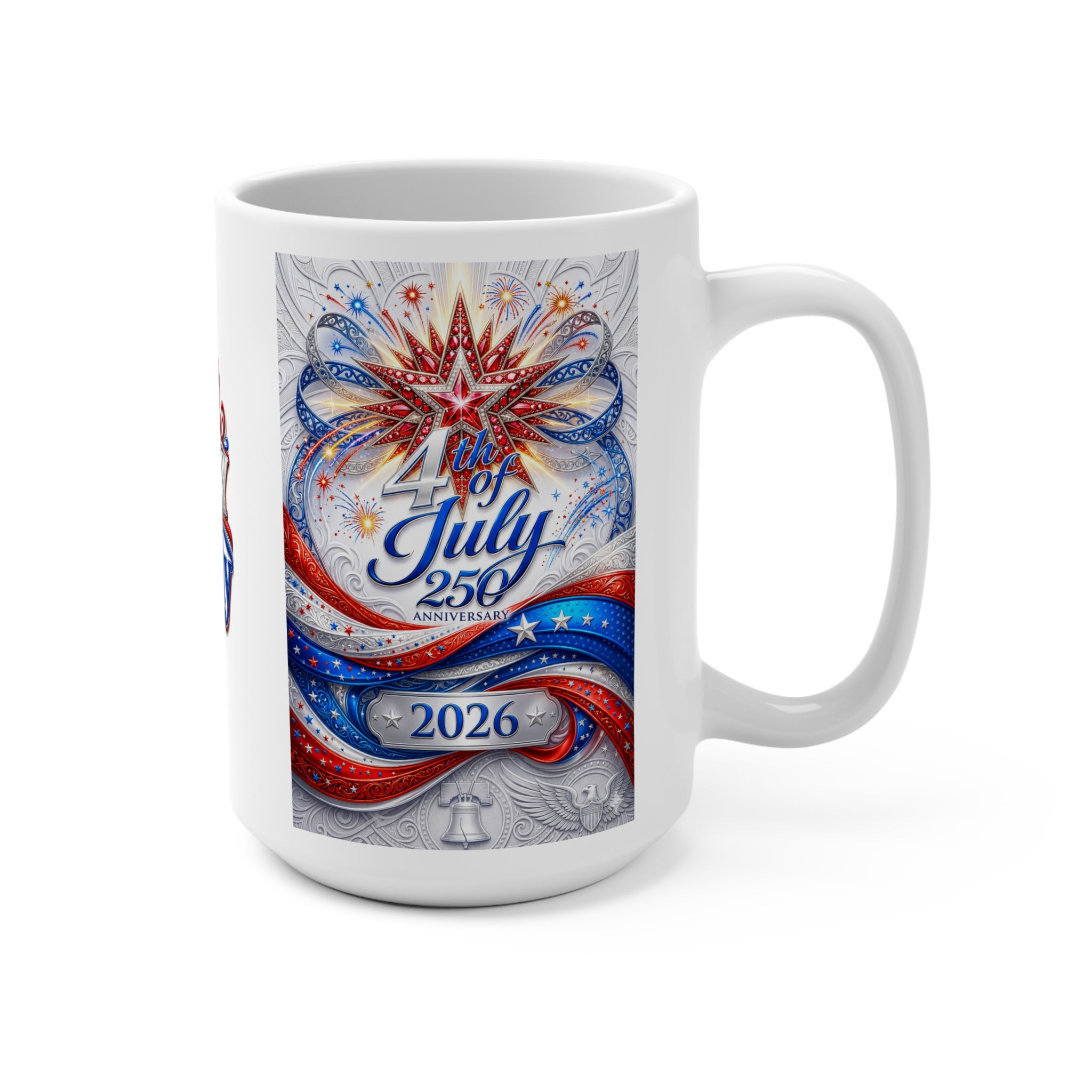 The Fugly Mugly™ | America 250 Independence Day Collector's Mug – Limited Edition Patriotic Luxury Ceramic Mug