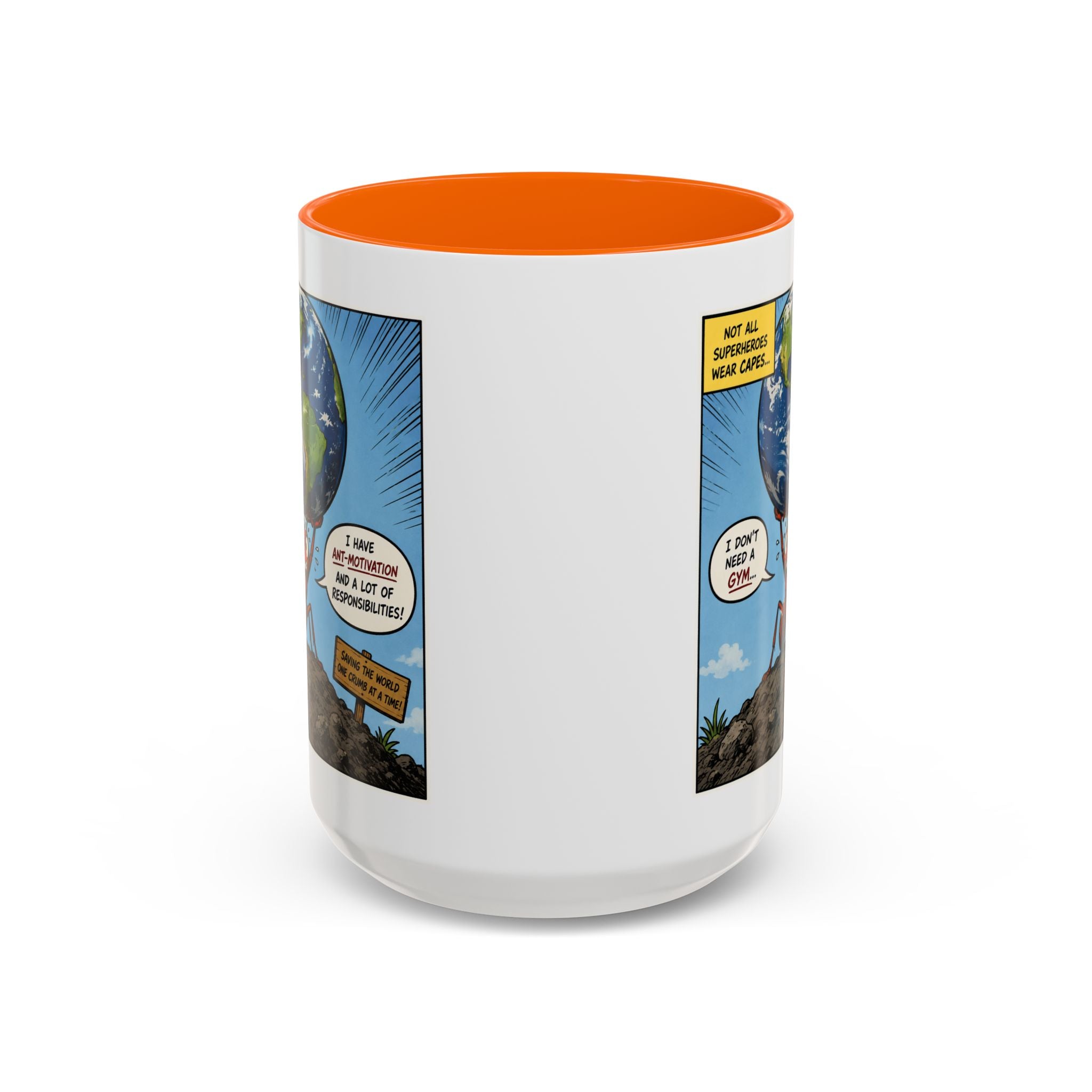 Ant-Motivation Comic Mug – Inspirational Coffee Mug | Funny Luxury Motivation Mug