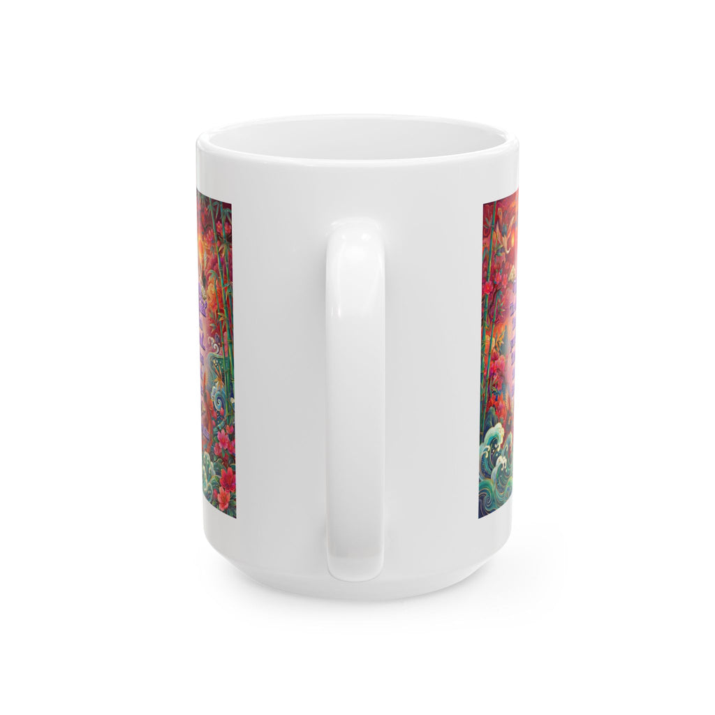 The Keys to Excellence – Confucius Wisdom White Mug | Luxury Philosophy Coffee Mug