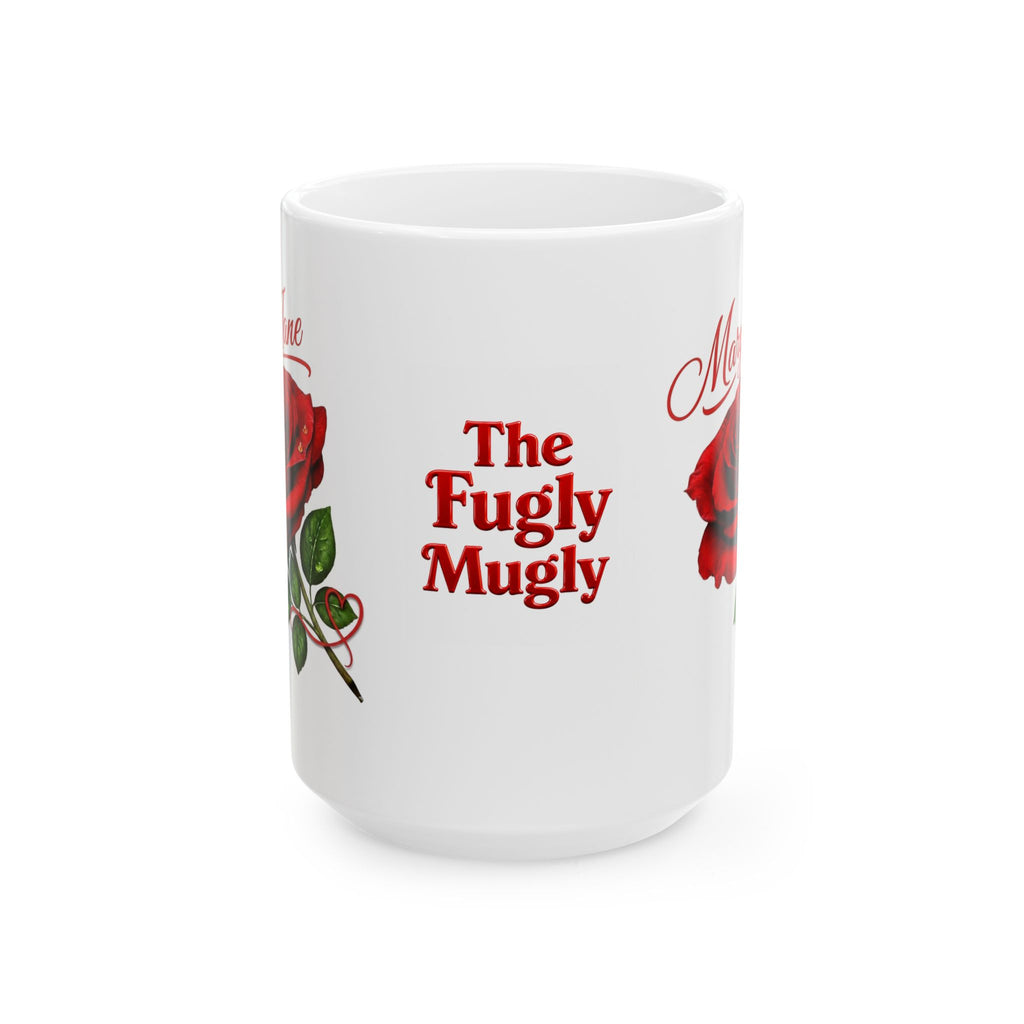 Mary Jane – A Name That Feels Familiar and Strong | Signature Rose White Mug – Elegant Personalized Gift