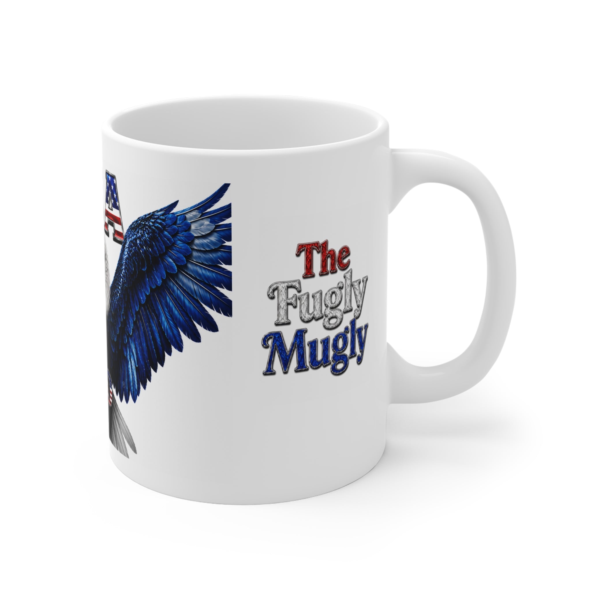 The Fugly Mugly™ USA 250 Eagle Mug | Freedom Collection | Premium Patriotic Coffee Mug