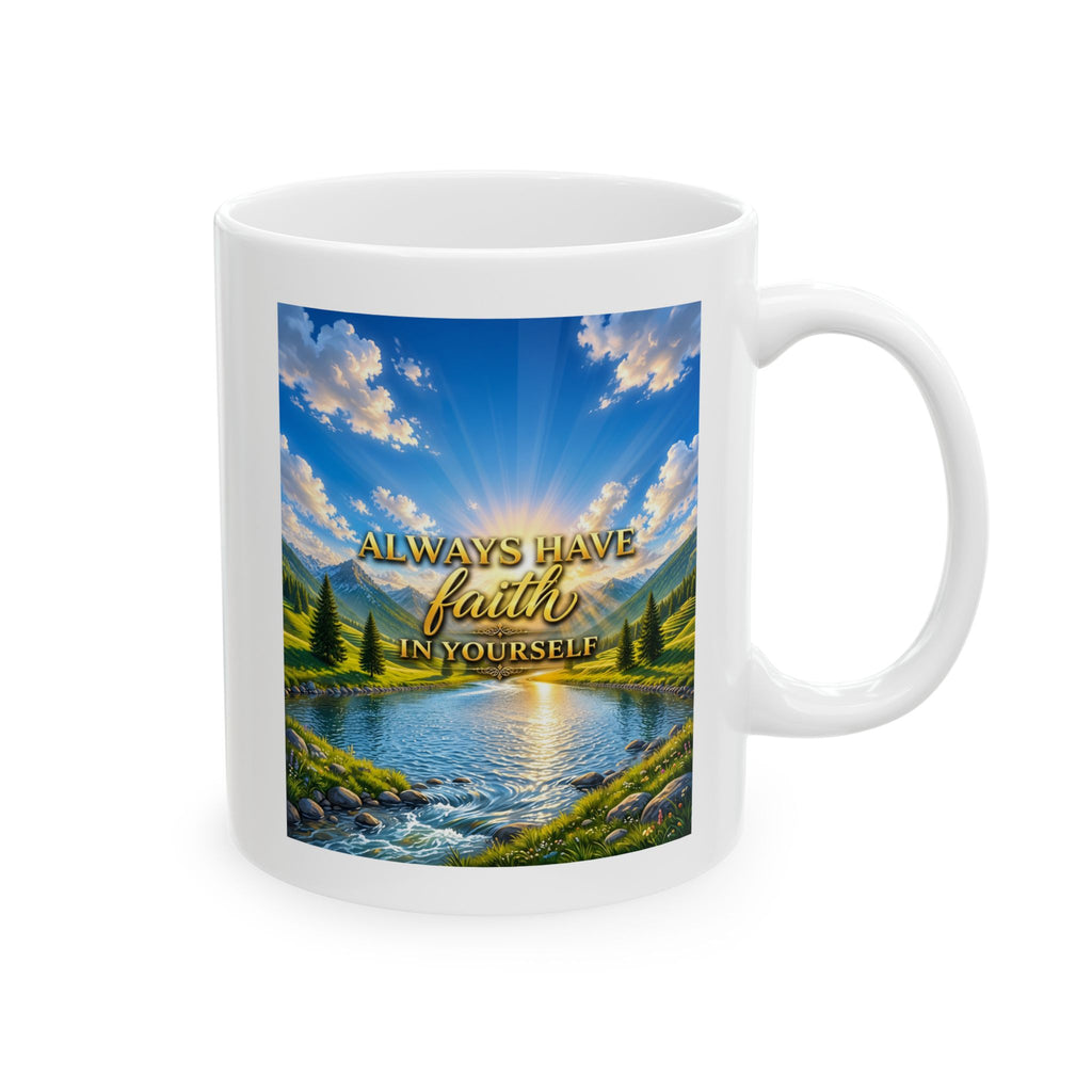 Always Have Faith in Yourself – Visionary Edition Luxury White Mug