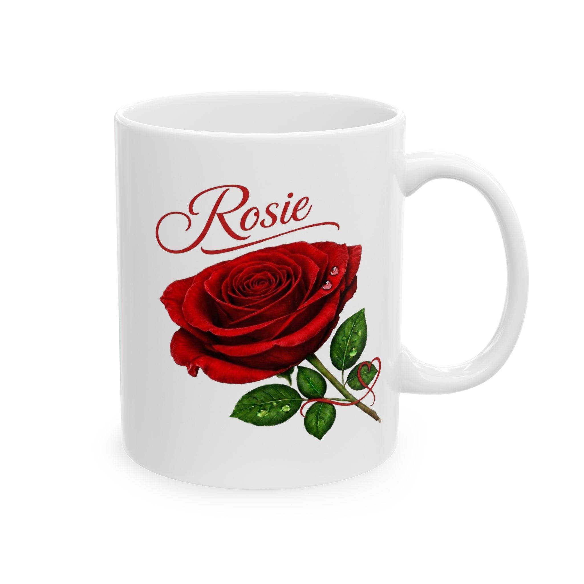 Rosie – A Name That Blossoms with Joy, Compassion & Endless Love – White Mug