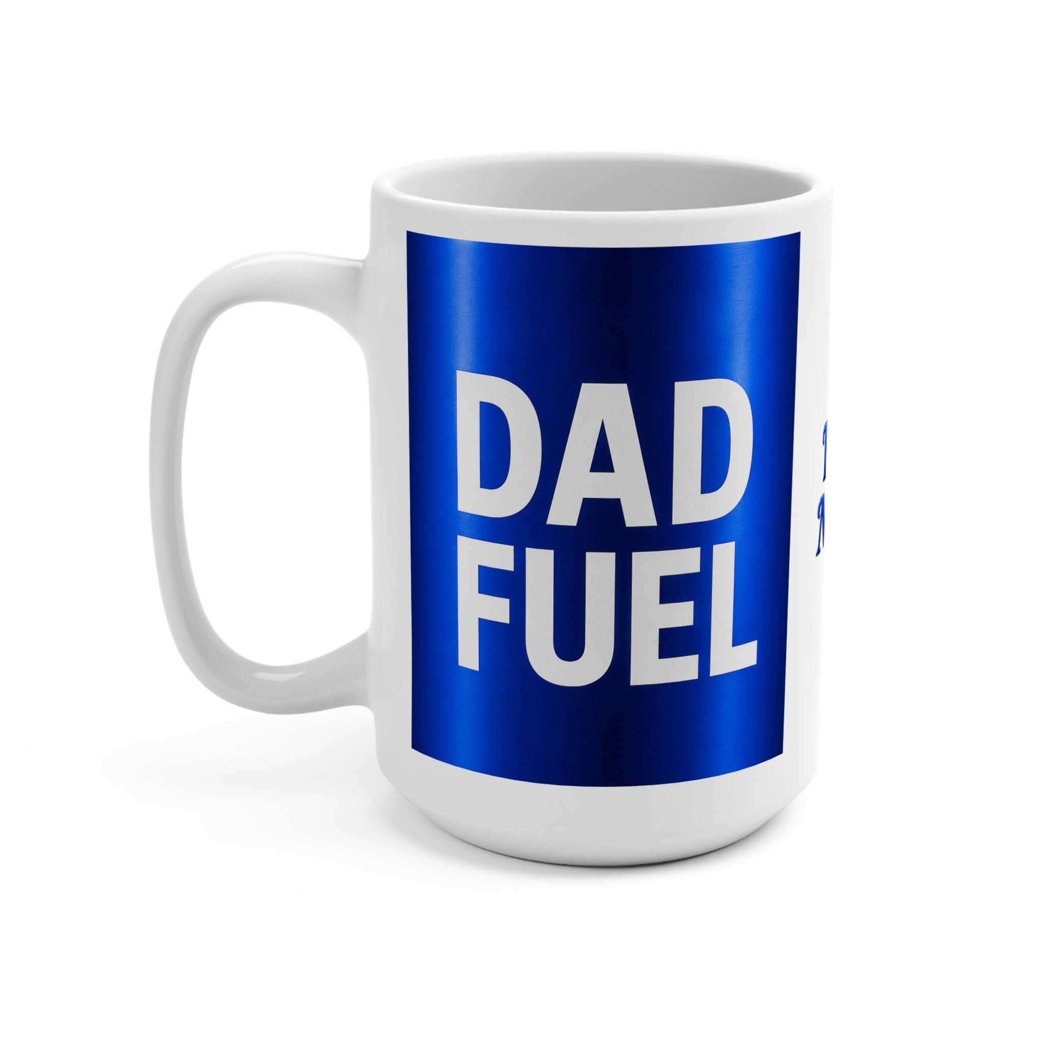 The Fugly Mugly™ Dad Fuel Premium Luxury Coffee Mug – Bold Blue Statement Mug for Fathers, Morning Coffee Lovers, Masculine Dad Gift, Father’s Day Mug