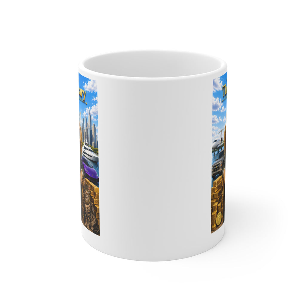 The Visionary™ Luxury White Coffee Mug – Imagination. Innovation. Impact. Legacy.