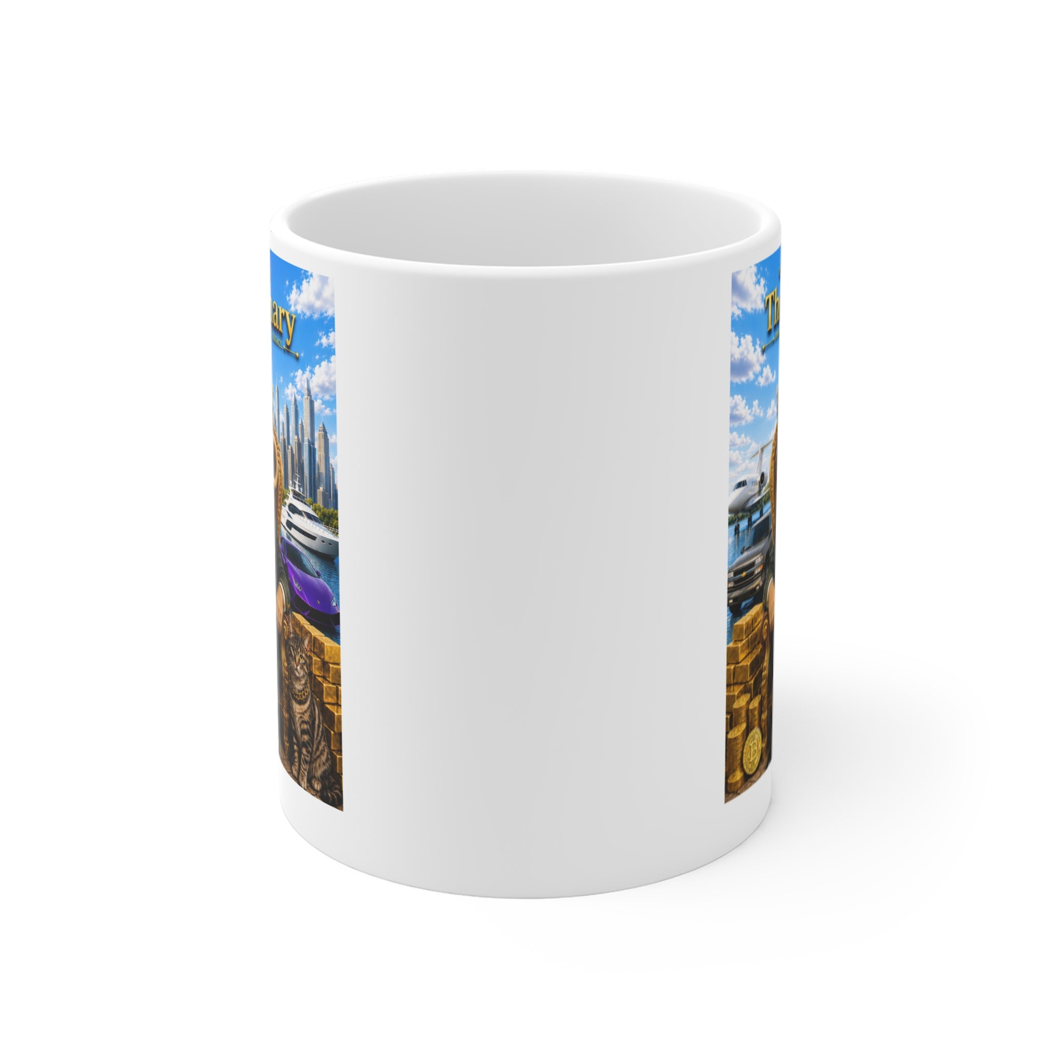 The Visionary™ Luxury White Coffee Mug – Imagination. Innovation. Impact. Legacy.