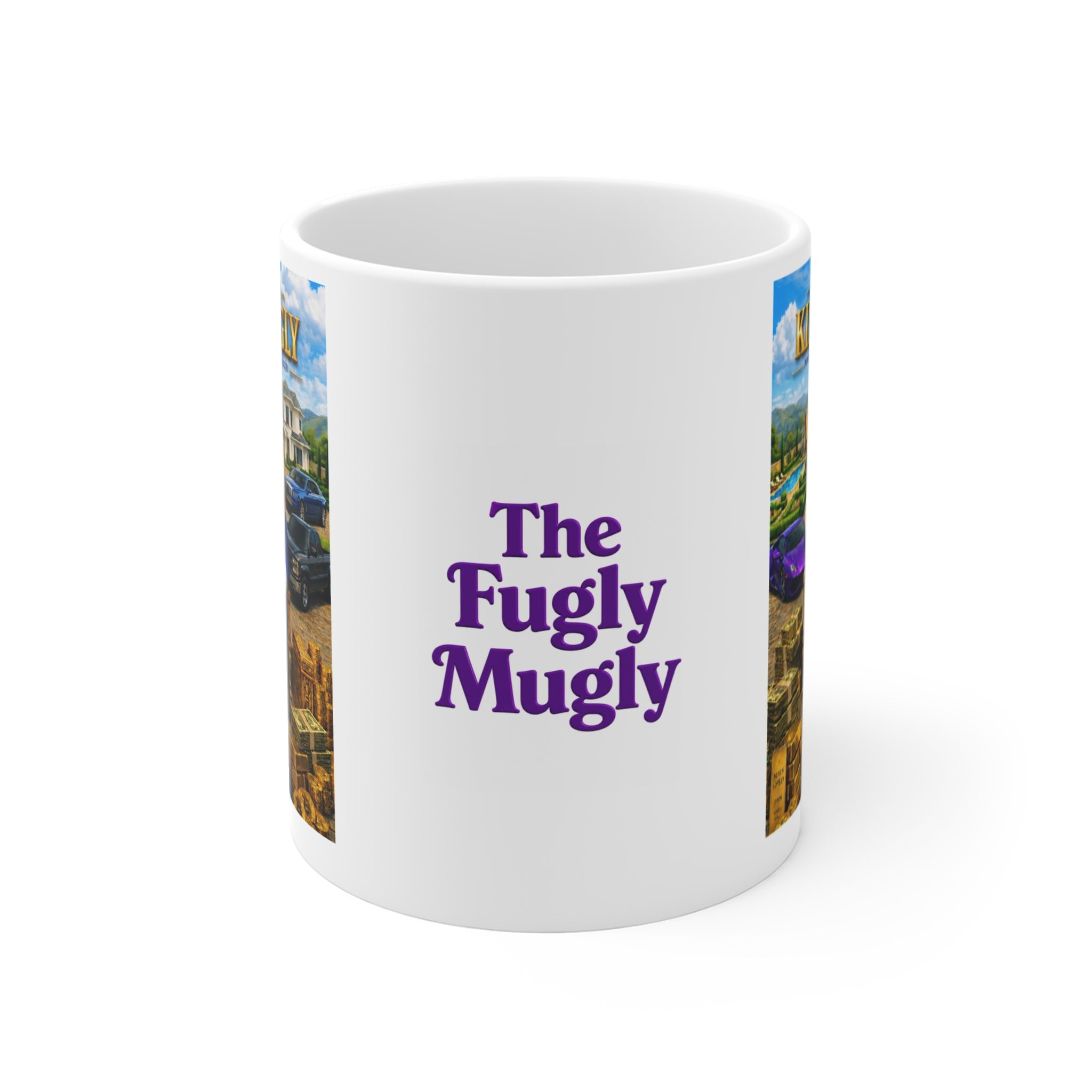The King Fugly™ Luxury White Coffee Mug — Wealth • Vision • Power • Legacy