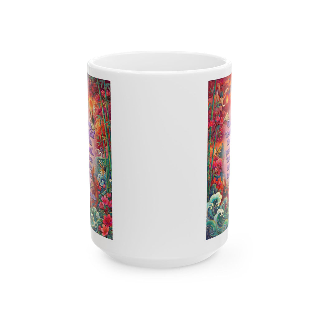 The Keys to Excellence – Confucius Wisdom White Mug | Luxury Philosophy Coffee Mug