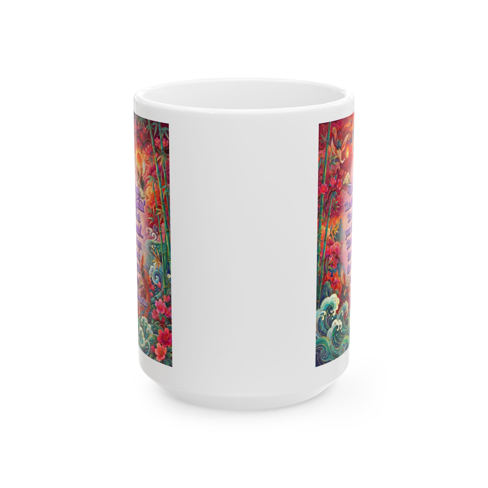 The Keys to Excellence – Confucius Wisdom White Mug | Luxury Philosophy Coffee Mug