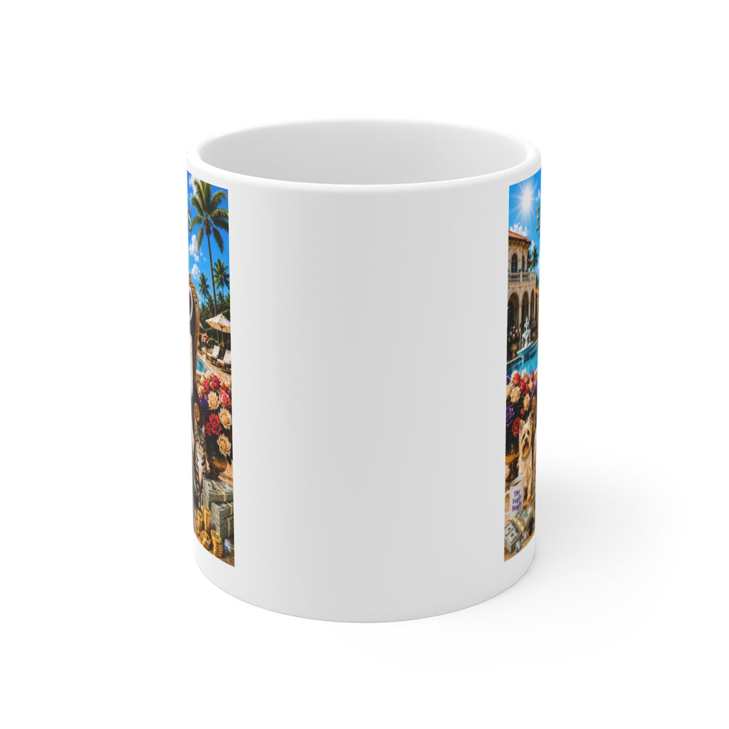 The Empress™ Luxury White Coffee Mug – Vision • Wealth • Purpose • Power