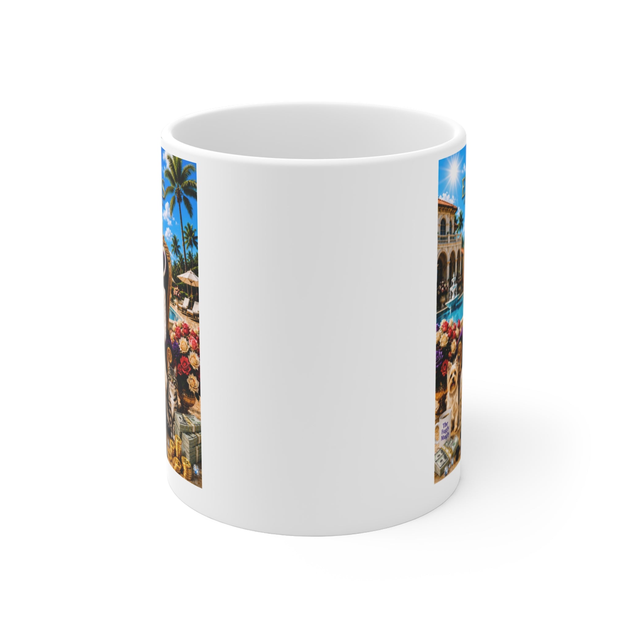 The Empress™ Luxury White Coffee Mug – Vision • Wealth • Purpose • Power