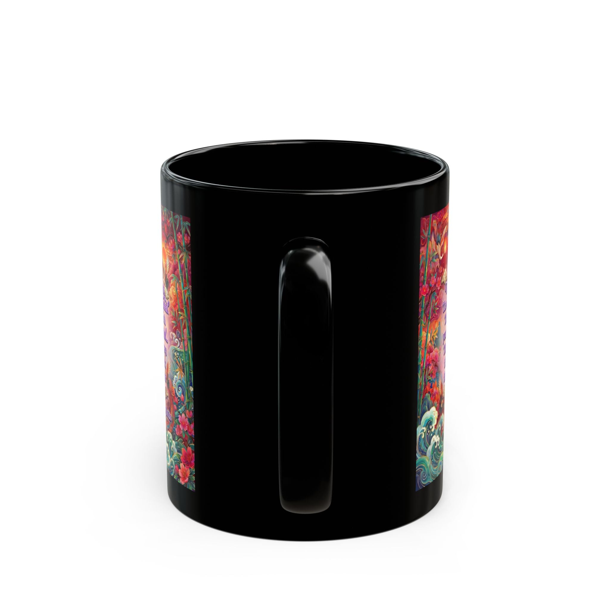 The Keys to Excellence – Confucius Wisdom Black Mug | Luxury Philosophy Coffee Mug
