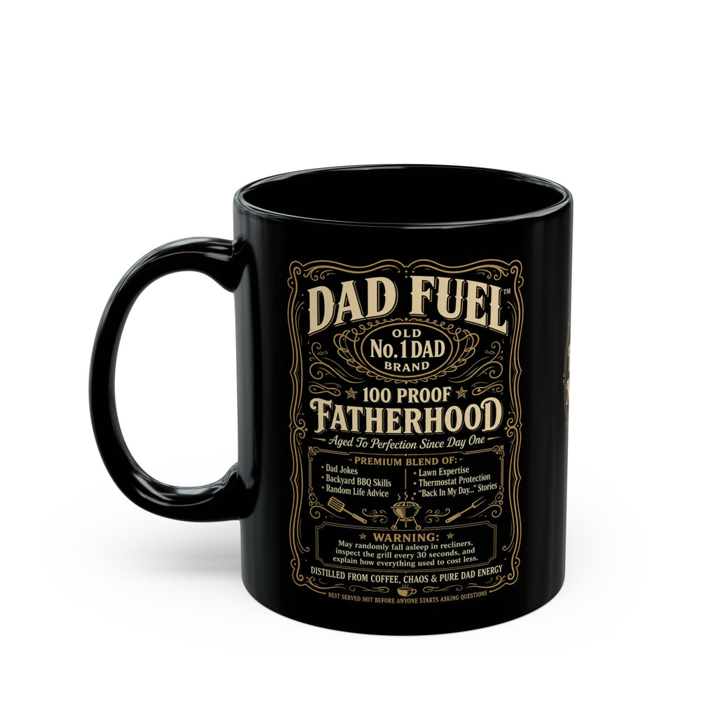 DAD FUEL™ – 100 Proof Fatherhood Premium Funny Dad Coffee Mug | Luxury BBQ Dad Mug | No.1 Dad Gift