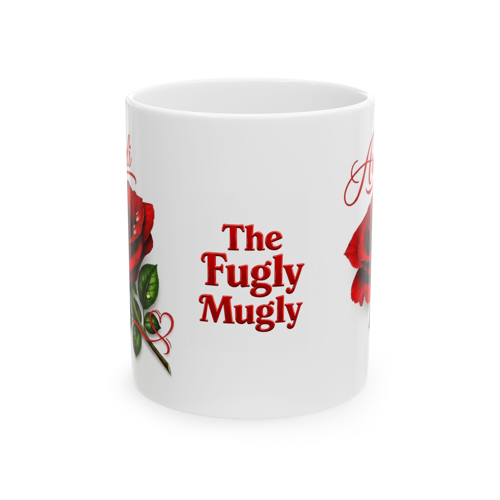 Araceli — A Name That Feels Like Light | White Edition Signature Rose Mug