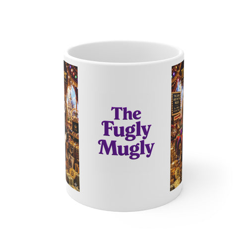 The Jester™ AKA Fuglarious™  White Mug — Royal Humor, Bold Character & Luxury Charm