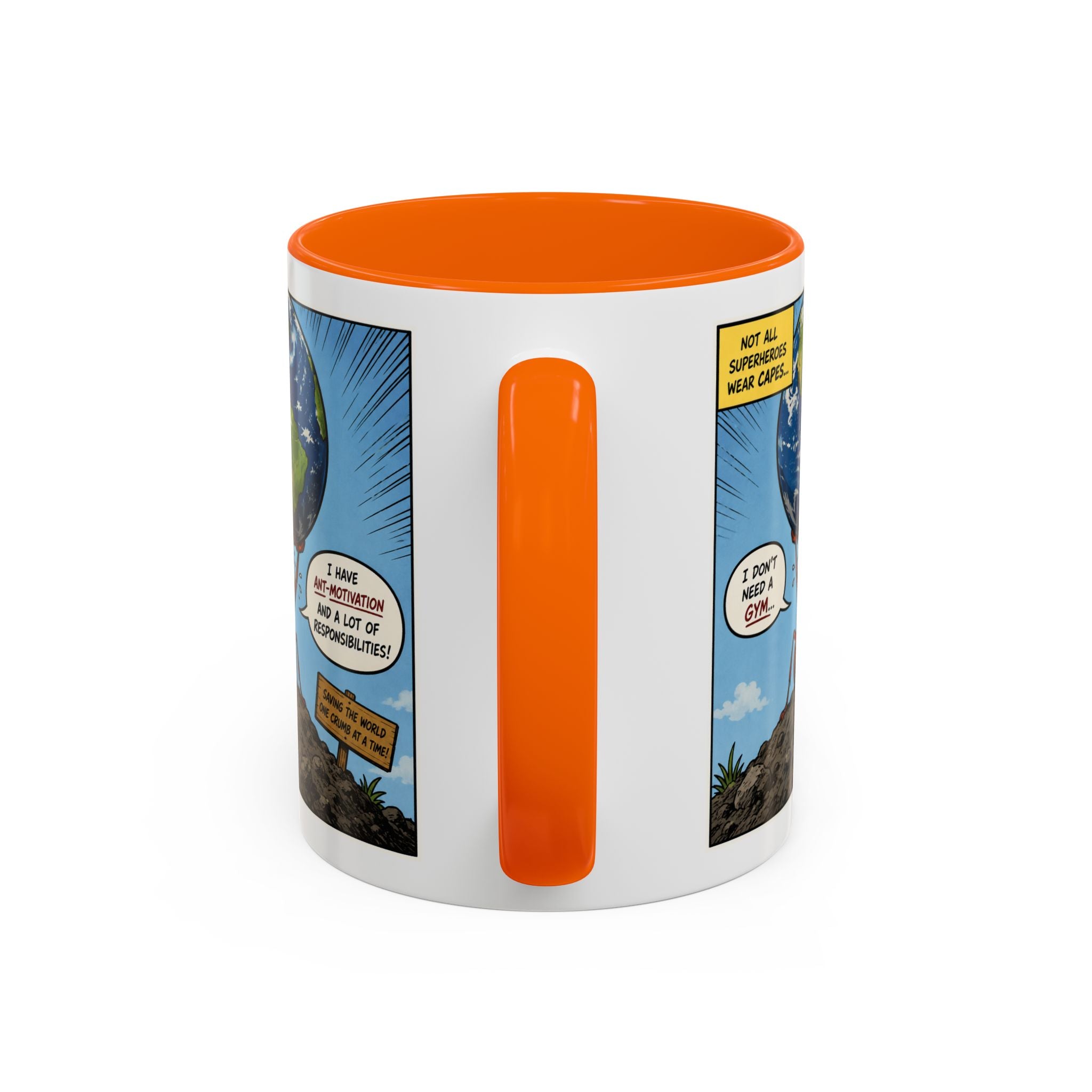 Ant-Motivation Comic Mug – Inspirational Coffee Mug | Funny Luxury Motivation Mug