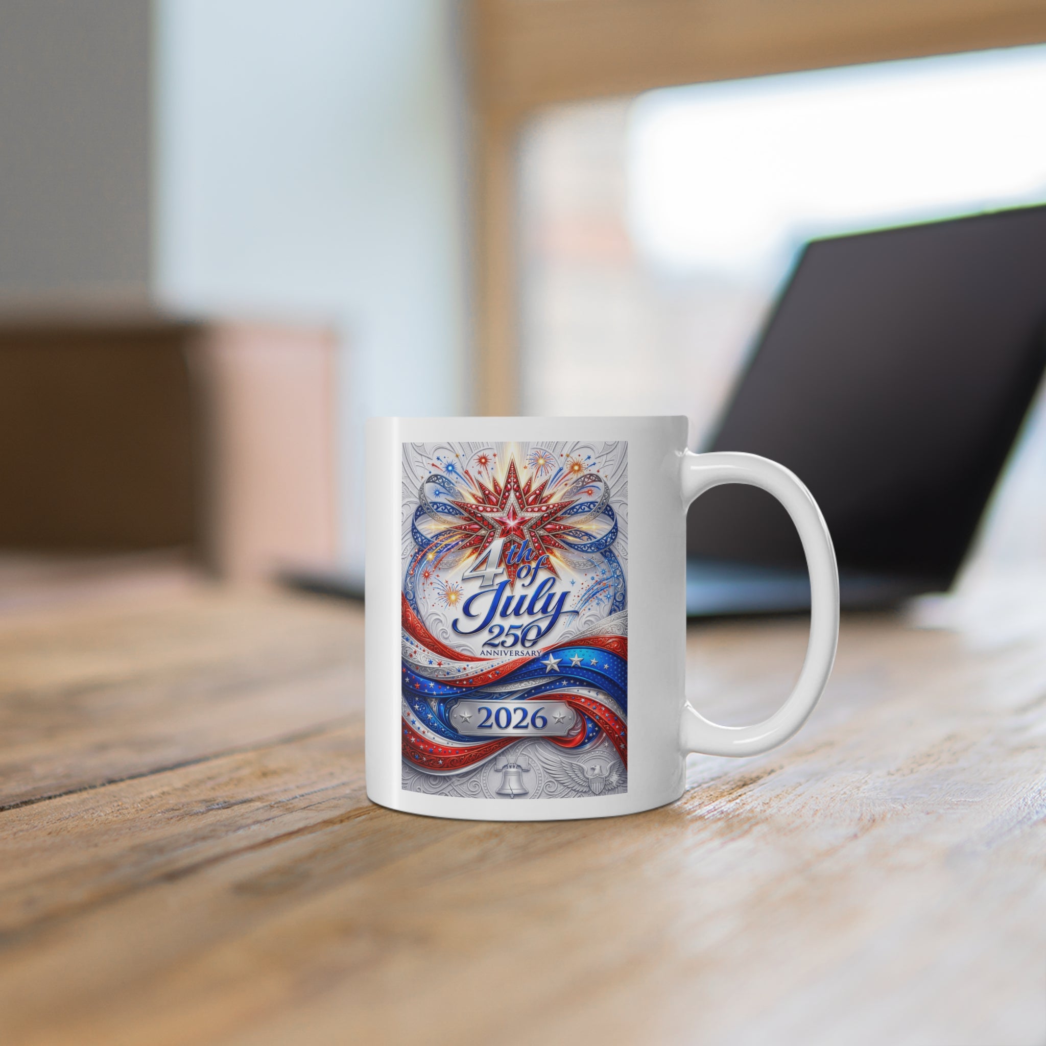 The Fugly Mugly™ | America 250 Independence Day Collector's Mug – Limited Edition Patriotic Luxury Ceramic Mug