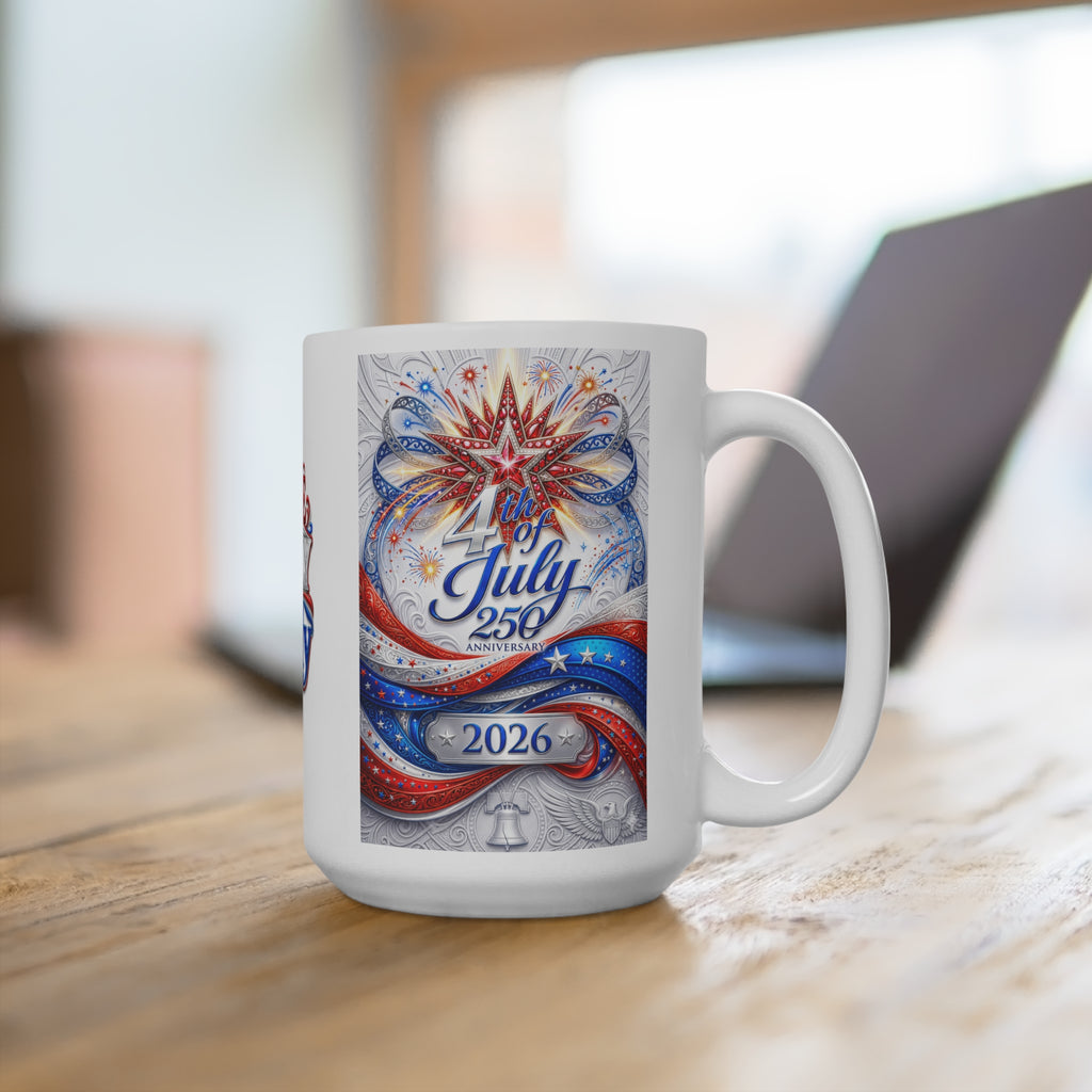 The Fugly Mugly™ | America 250 Independence Day Collector's Mug – Limited Edition Patriotic Luxury Ceramic Mug