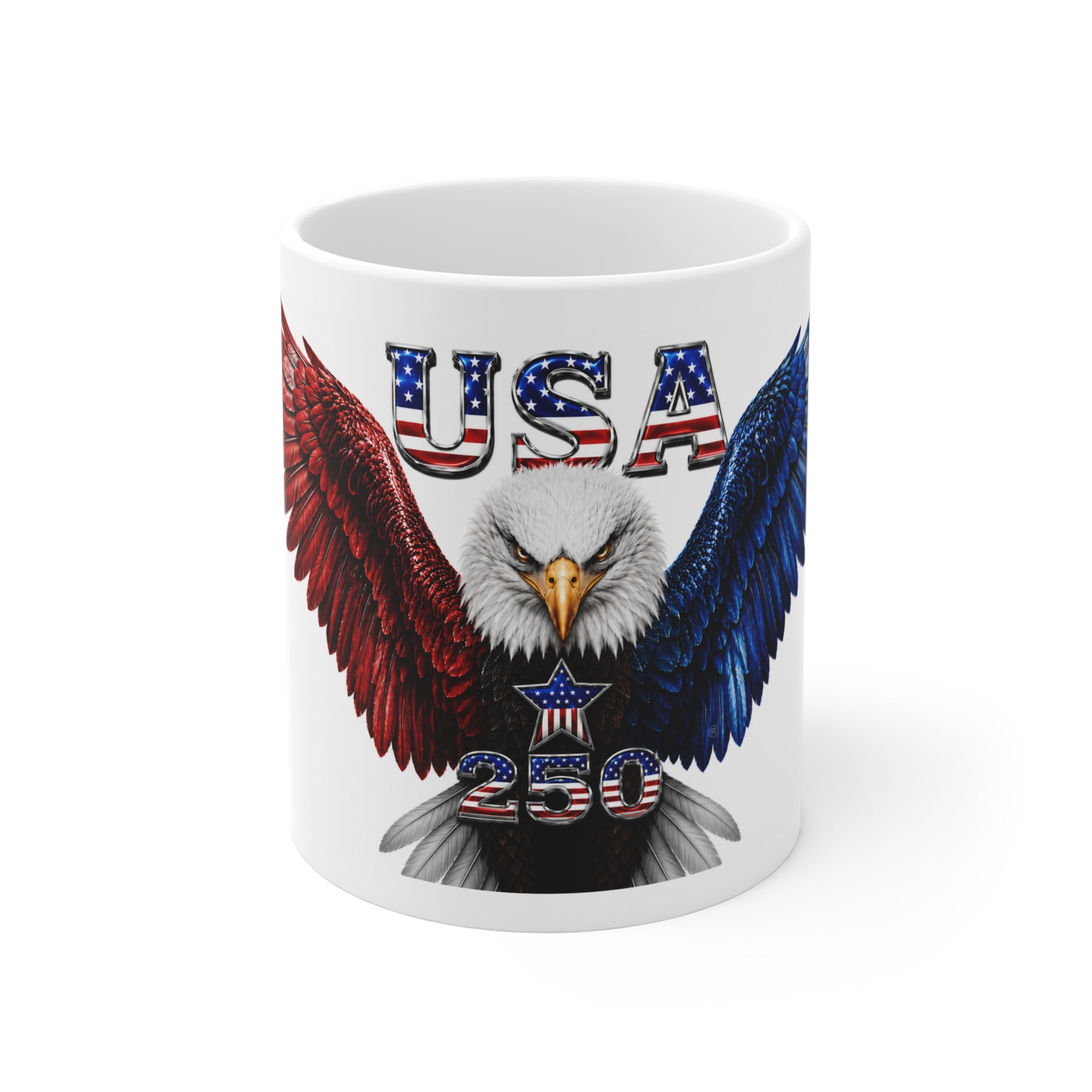 The Fugly Mugly™ USA 250 Eagle Mug | Freedom Collection | Premium Patriotic Coffee Mug