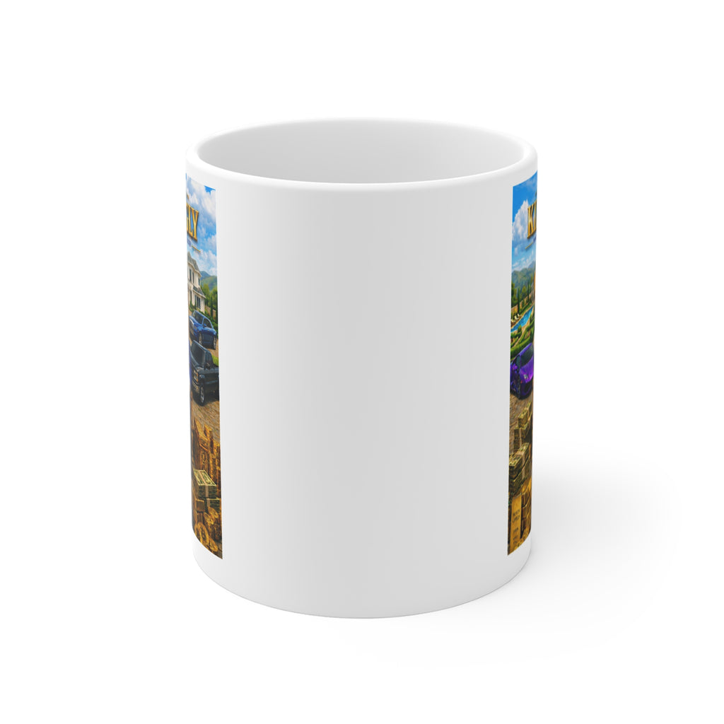 The King Fugly™ Luxury White Coffee Mug — Wealth • Vision • Power • Legacy
