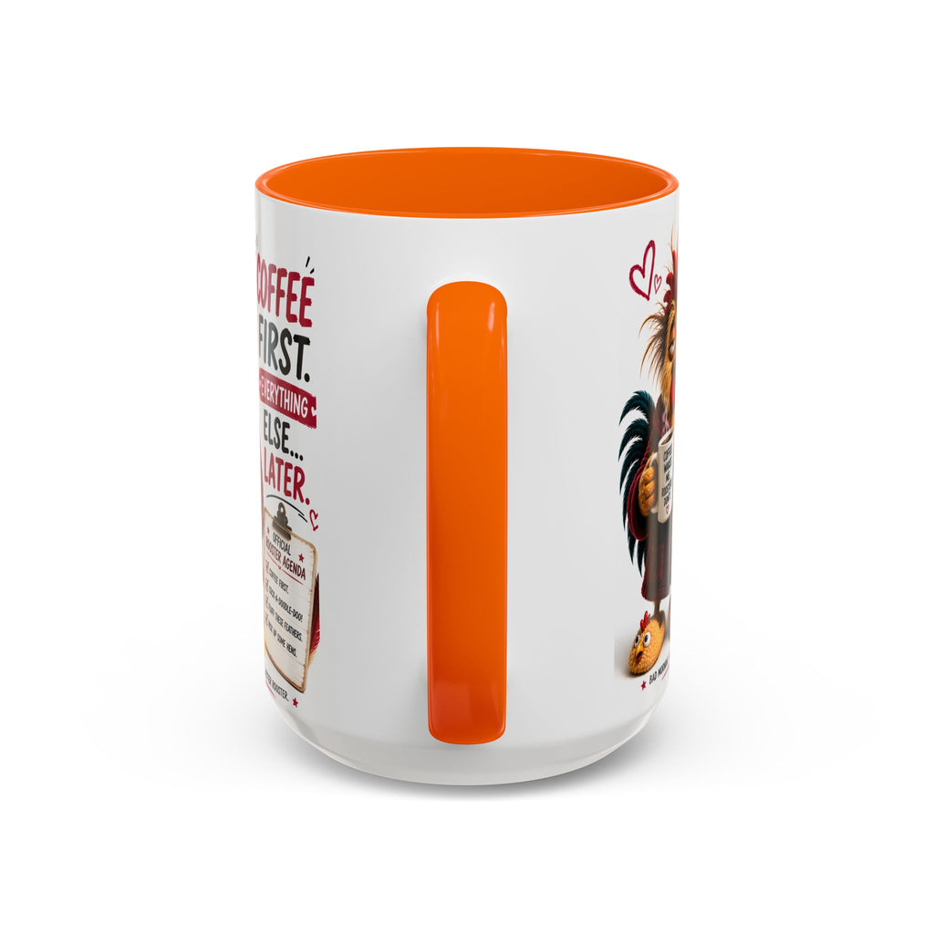 Coffee First. Everything Else… Later.™ | Luxury Rooster Coffee Mug | Funny Farmhouse Morning Gift | Cozy Coffee Lover Ceramic Mug