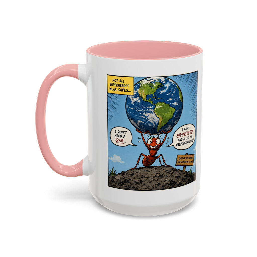 Ant-Motivation Comic Mug – Inspirational Coffee Mug | Funny Luxury Motivation Mug