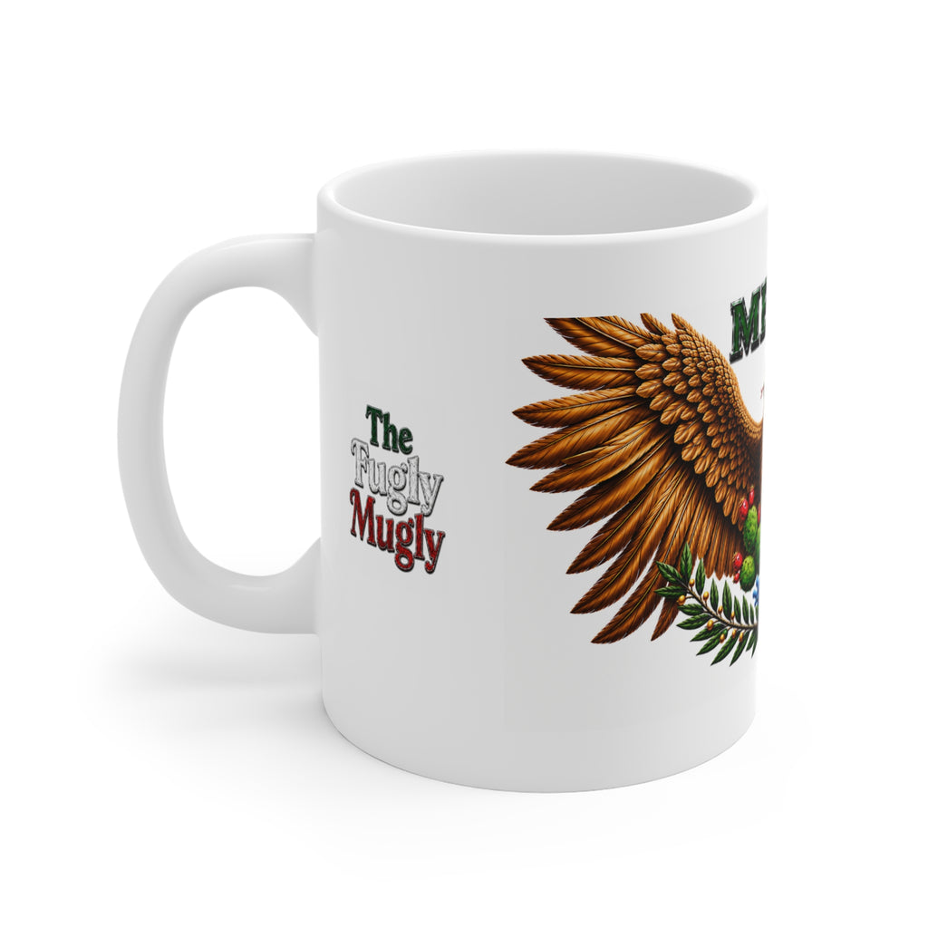 México Heritage Eagle Mug – Premium Luxury Mexican Coat of Arms Coffee Mug – Patriotic Mexican Pride Gift – Collectible Art Mug