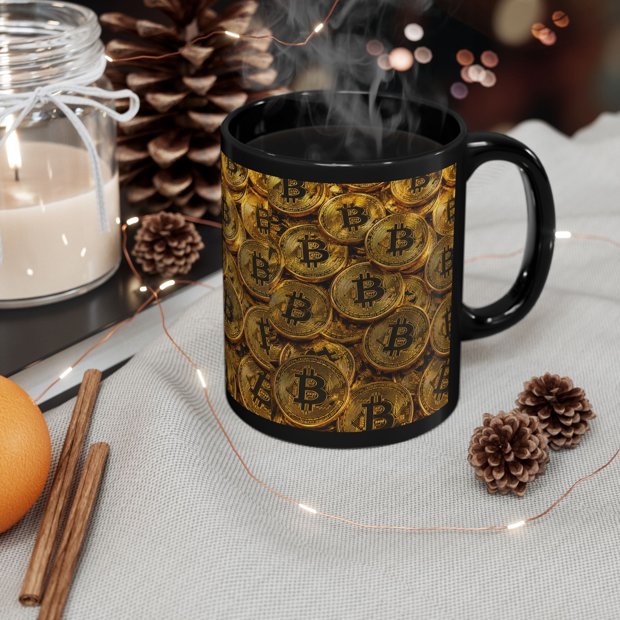 The Bitcoin King™ — Luxury Crypto Wealth Mug by The Fugly Mugly™