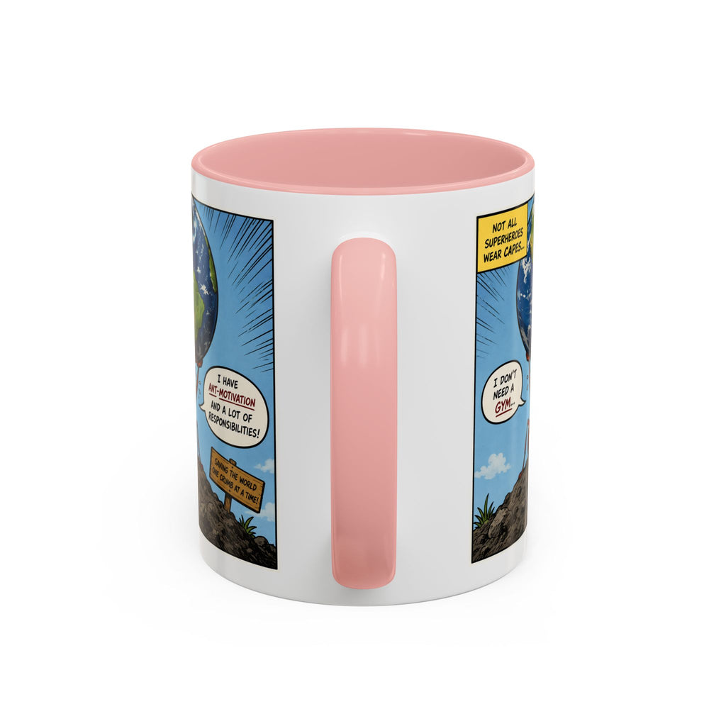 Ant-Motivation Comic Mug – Inspirational Coffee Mug | Funny Luxury Motivation Mug