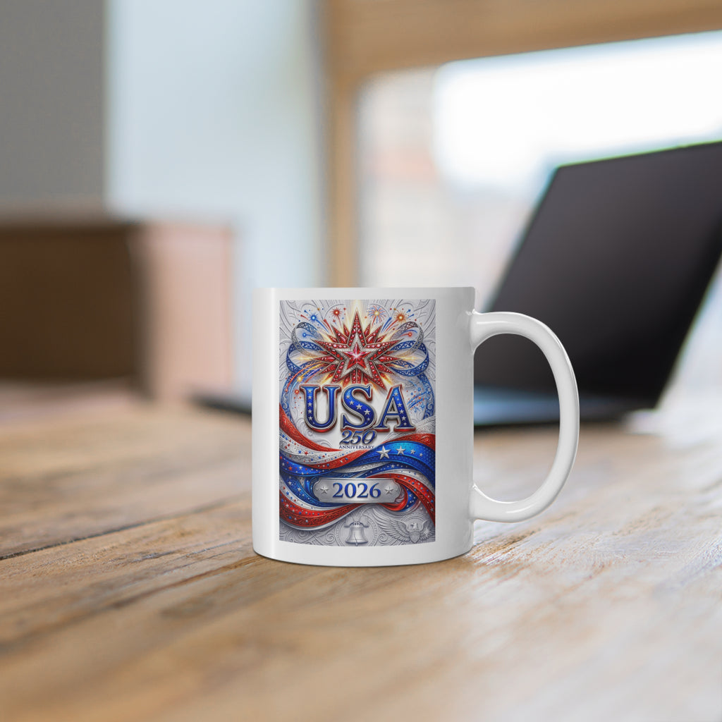 The Fugly Mugly™ | USA 250 Legacy Collector's Mug – Limited Edition American Heritage Luxury Mug