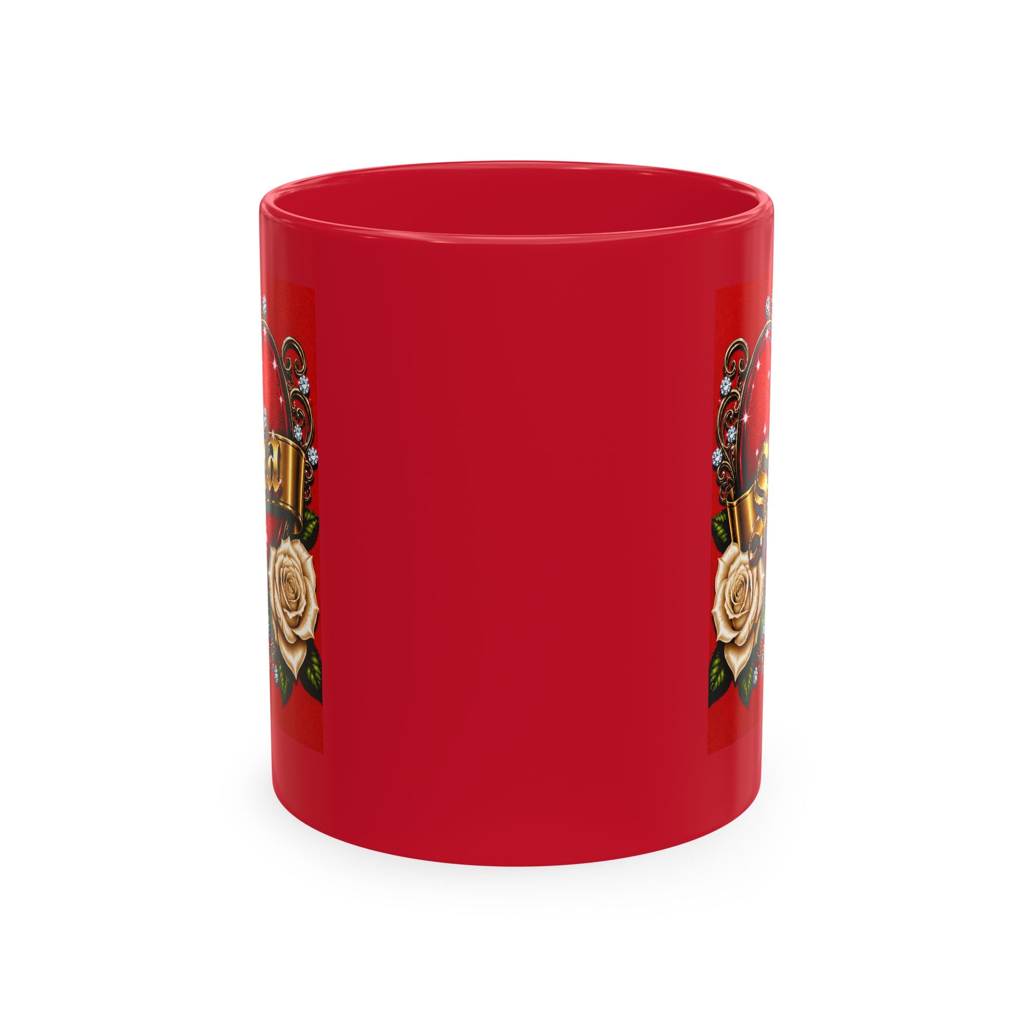 Sonia Personalized Heart & White Rose Luxury Coffee Mug – Elegant Custom Name Gift | Premium Ceramic Mug