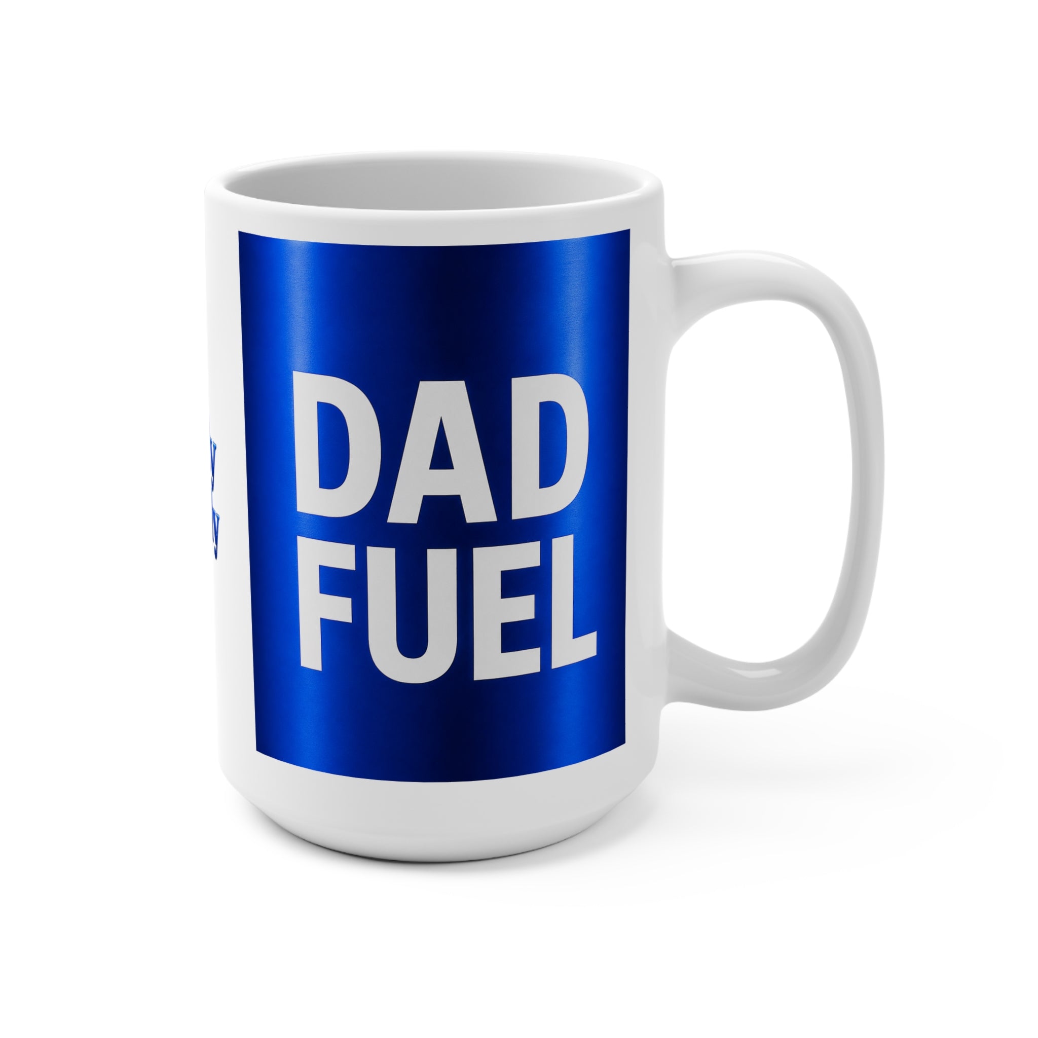 The Fugly Mugly™ Dad Fuel Premium Luxury Coffee Mug – Bold Blue Statement Mug for Fathers, Morning Coffee Lovers, Masculine Dad Gift, Father’s Day Mug