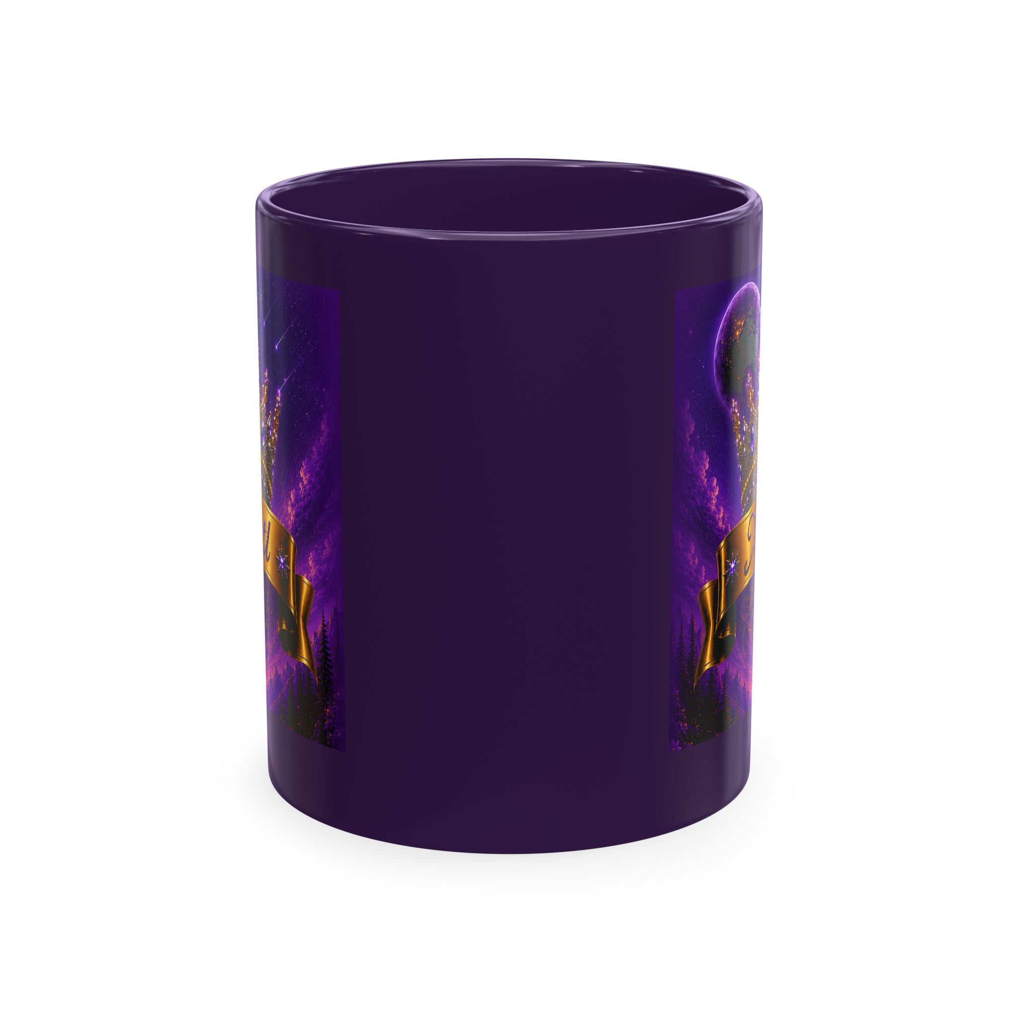 Xochitl – The Purple Crown of Destiny™ | Personalized Royal Crown Luxury Mug | Premium Purple Ceramic Coffee Mug | Custom Name Gift for Her | Elegant Fantasy Keepsake