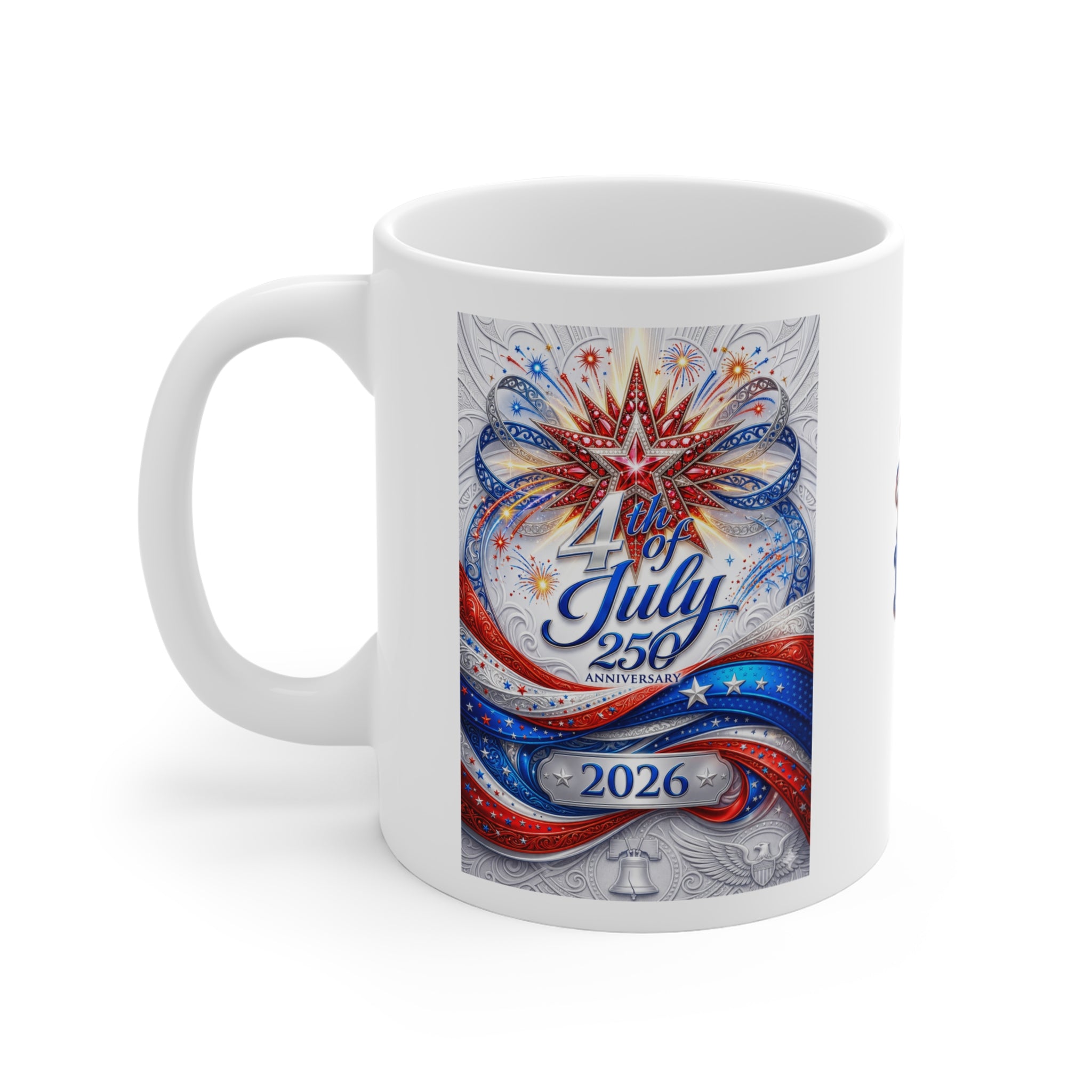 The Fugly Mugly™ | America 250 Independence Day Collector's Mug – Limited Edition Patriotic Luxury Ceramic Mug