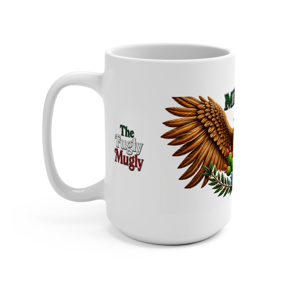 México Heritage Eagle Mug – Premium Luxury Mexican Coat of Arms Coffee Mug – Patriotic Mexican Pride Gift – Collectible Art Mug