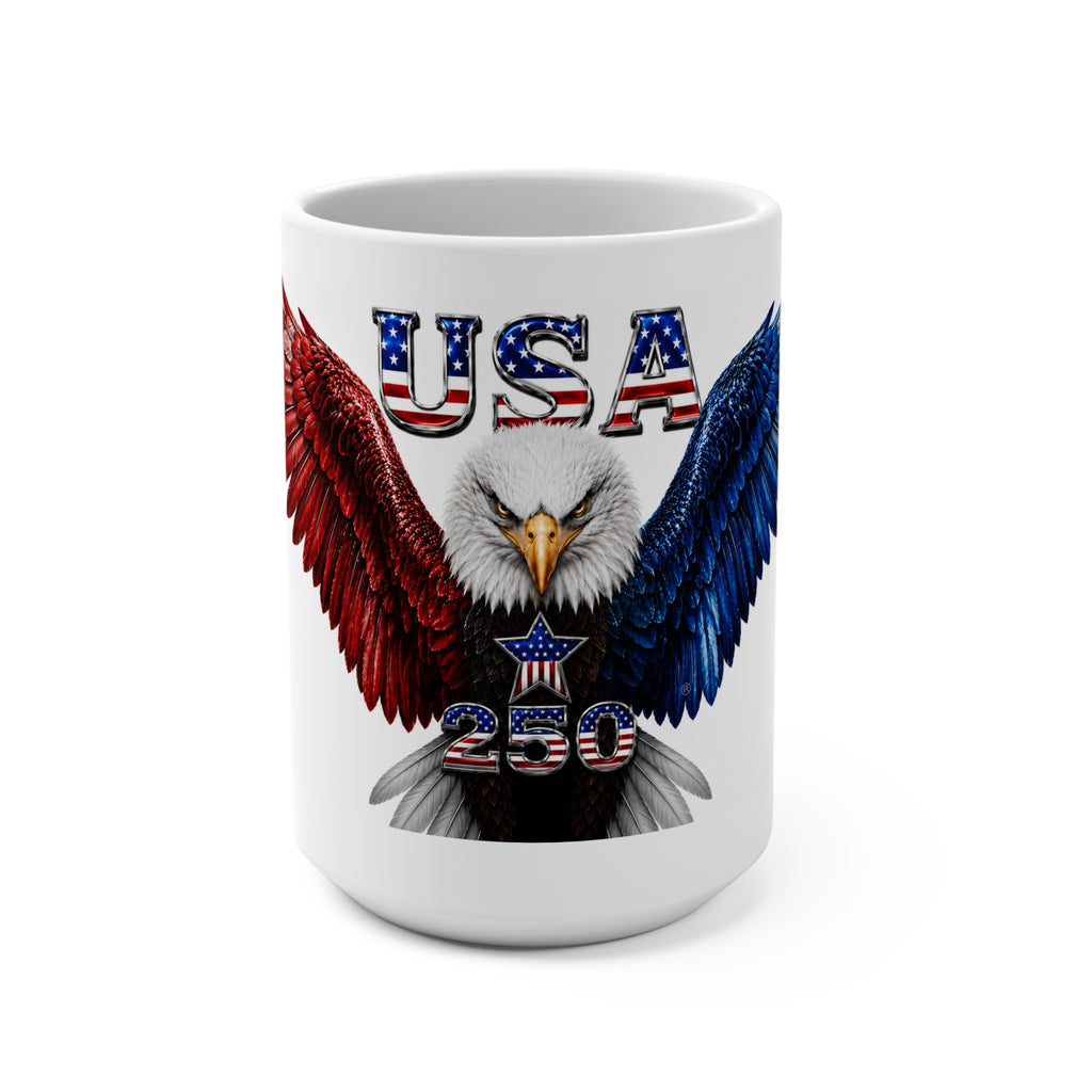 The Fugly Mugly™ USA 250 Eagle Mug | Freedom Collection | Premium Patriotic Coffee Mug