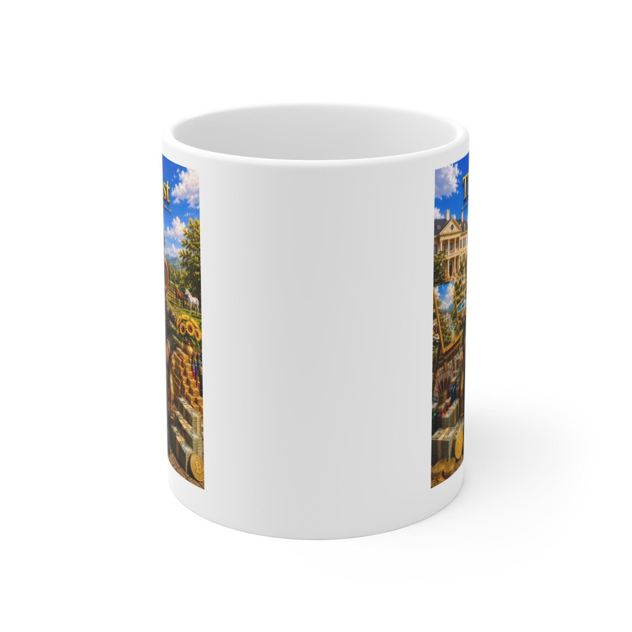 The Artist™ Luxury White Ceramic Mug – Premium Inspirational Coffee Cup | Creation • Expression • Legacy
