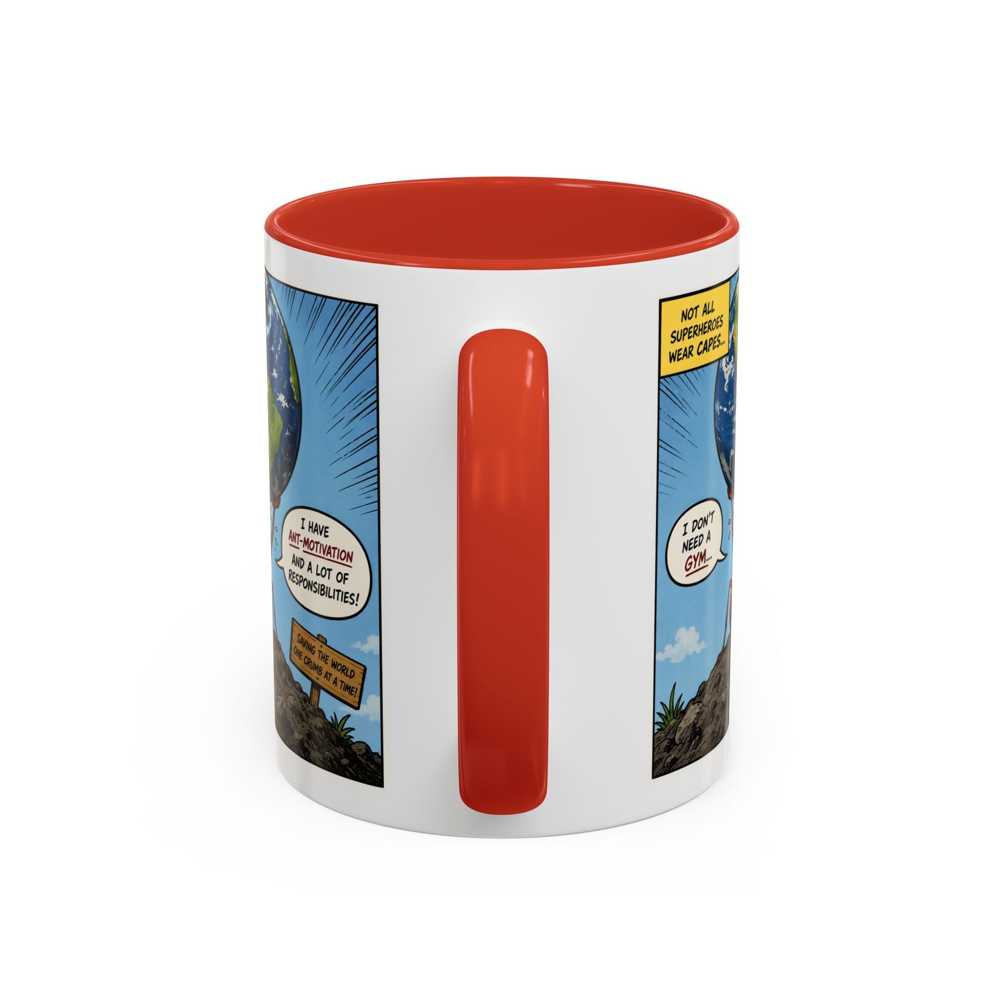 Ant-Motivation Comic Mug – Inspirational Coffee Mug | Funny Luxury Motivation Mug